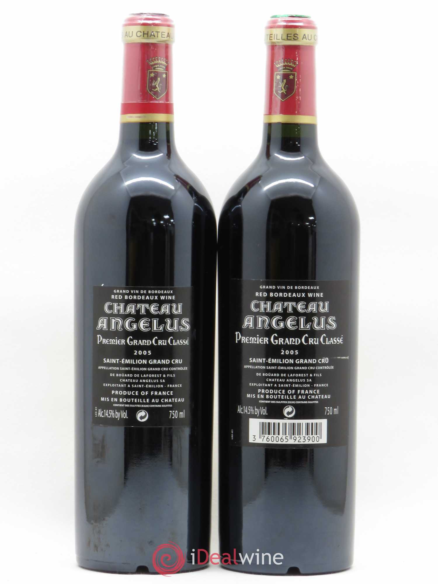 Château Angélus 1er Grand Cru Classé A 2005 - Lot de 2 bouteilles - 1