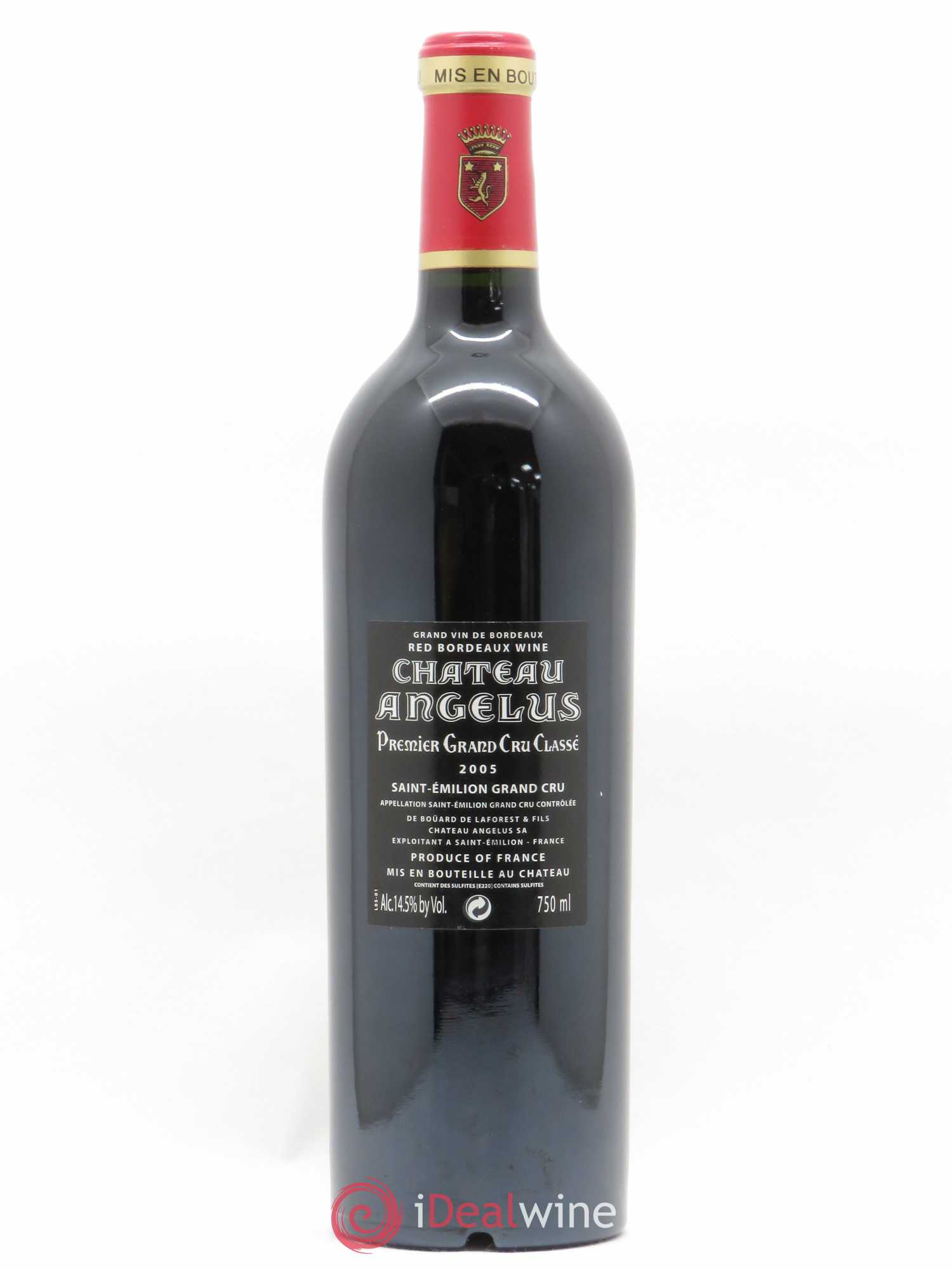 Château Angélus 1er Grand Cru Classé A 2005 - Lot de 1 bouteille - 1