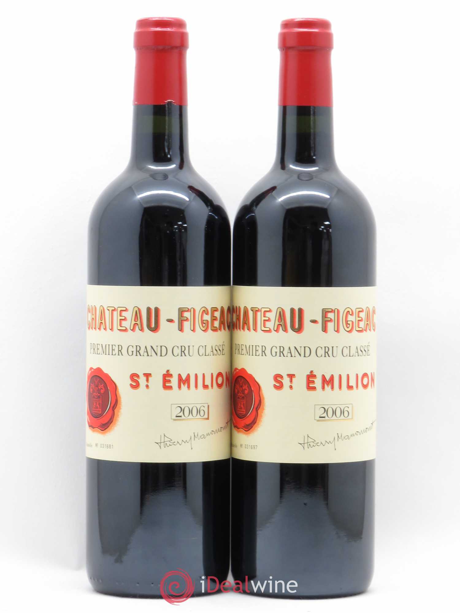 Château Figeac 1er Grand Cru Classé A 2006 - Lot de 2 bouteilles - 0
