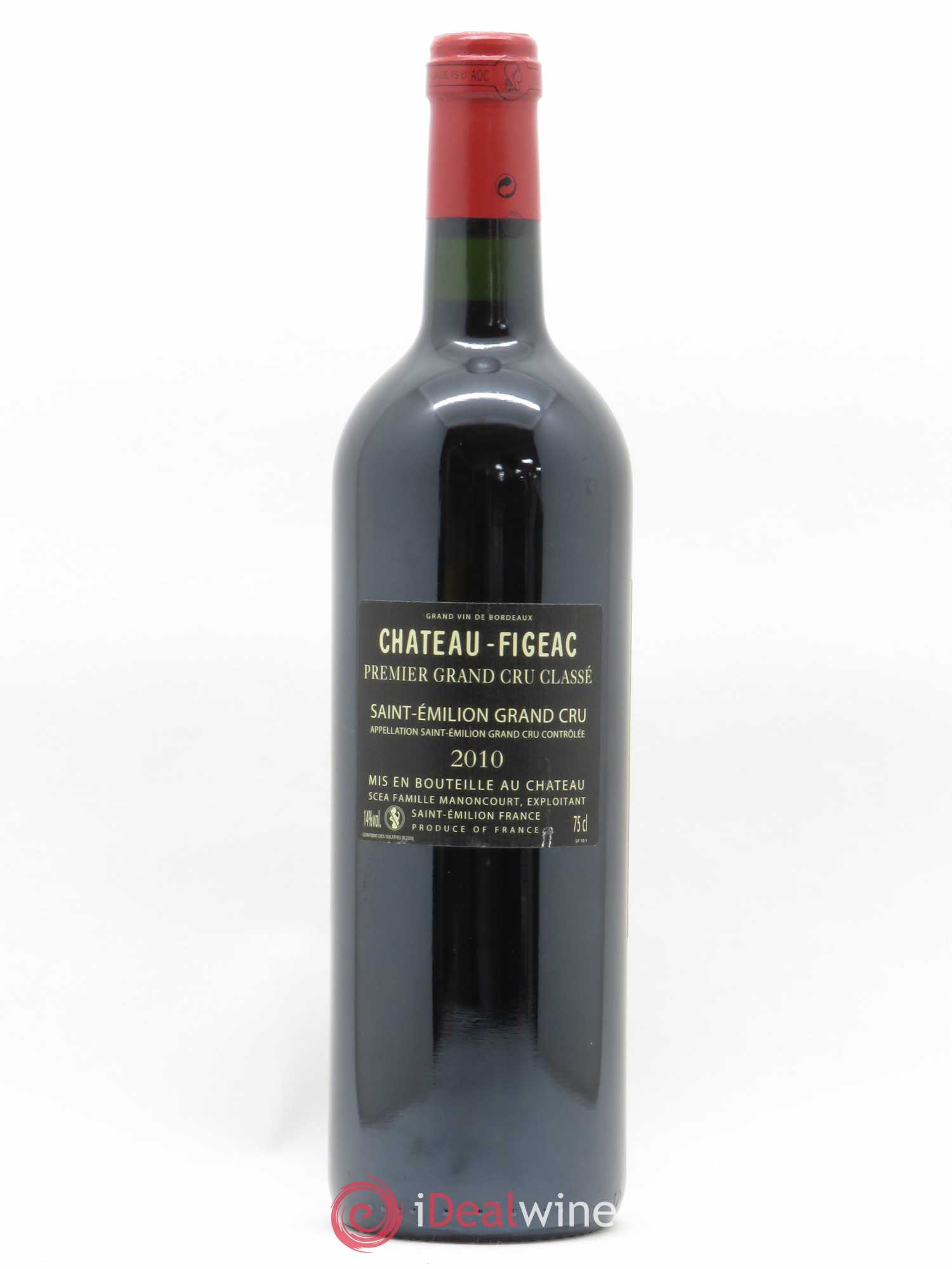 Château Figeac 1er Grand Cru Classé A 2010 - Lot de 1 bouteille - 1