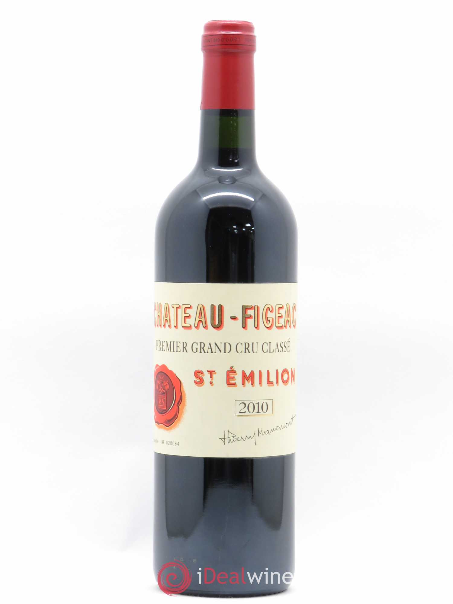 Château Figeac 1er Grand Cru Classé A 2010 - Lot de 1 bouteille - 0