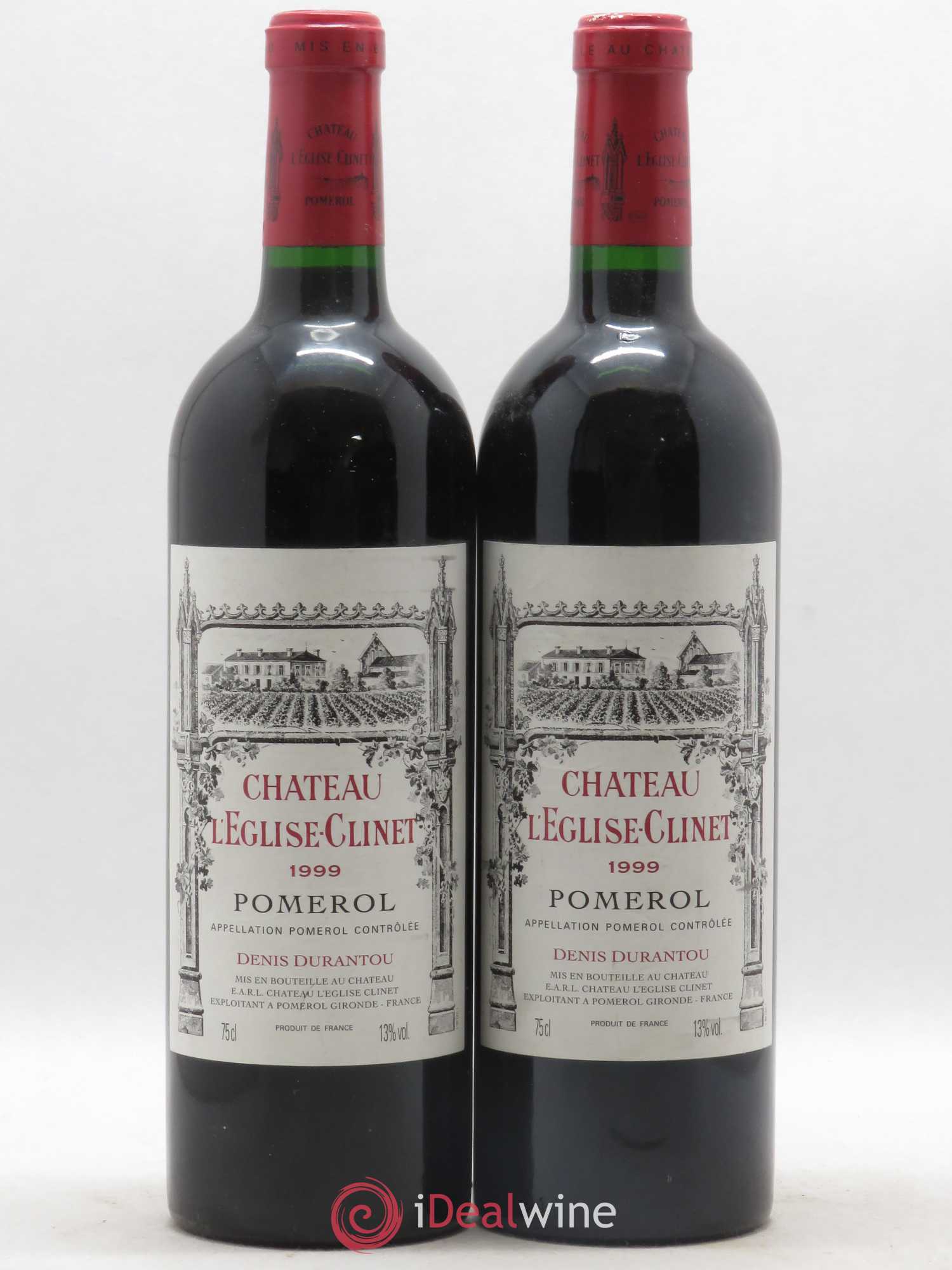Château l' Église Clinet 1999 - Lot de 2 bouteilles - 0