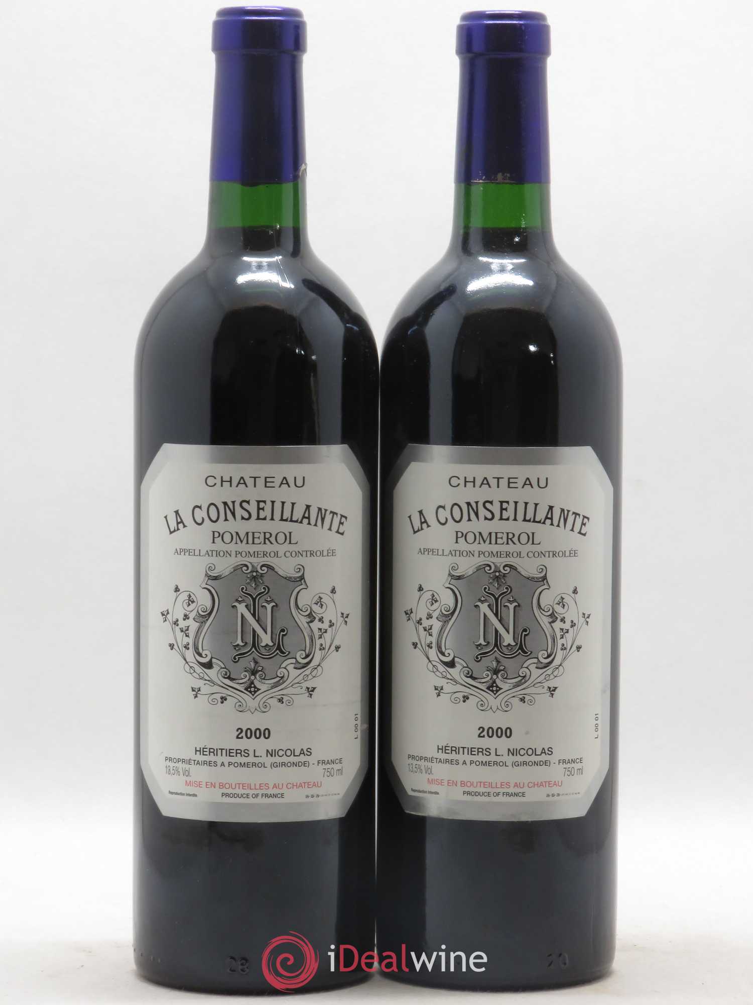 Château la Conseillante 2000 - Lot de 2 bouteilles - 0
