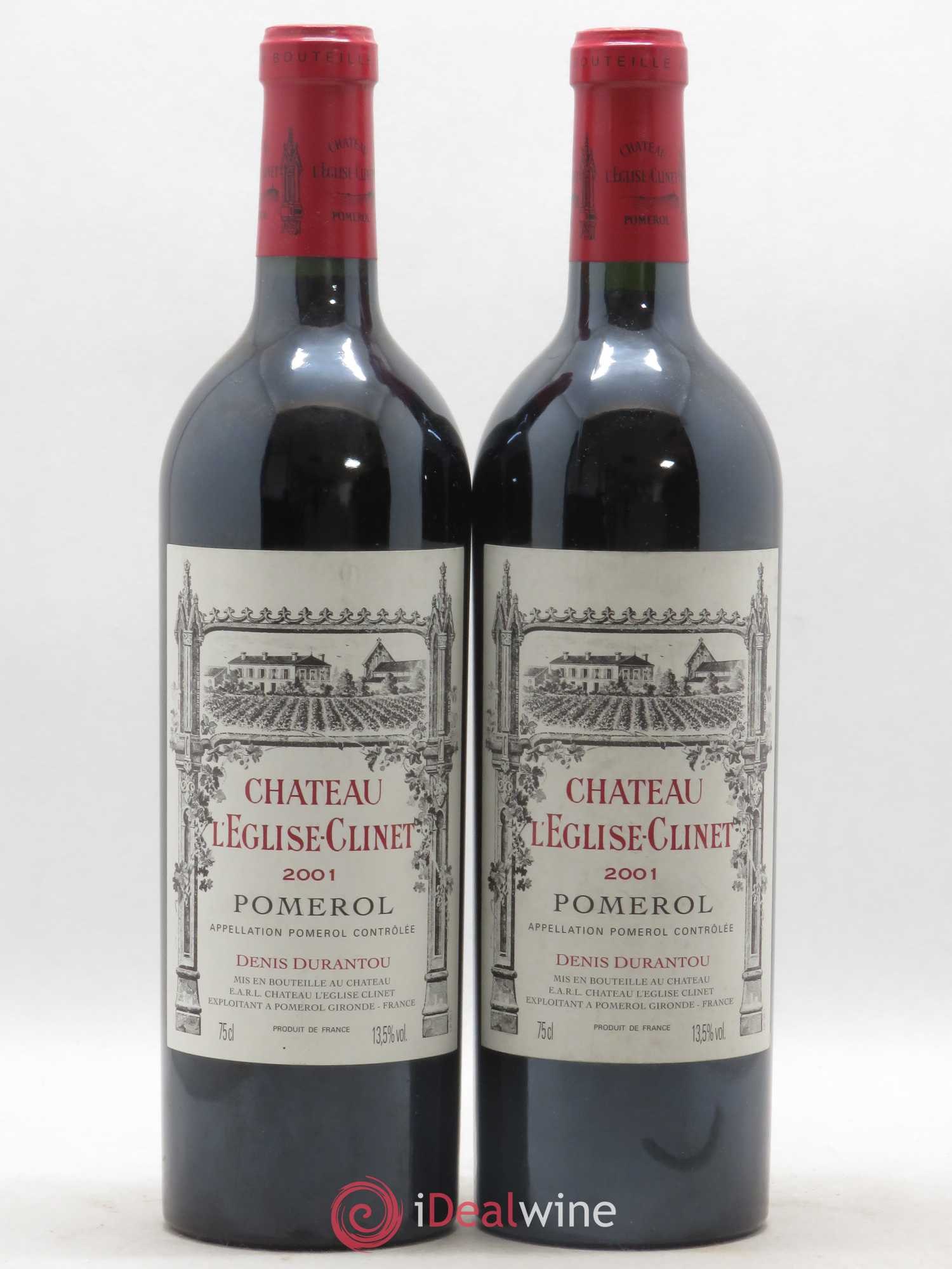 Château l' Église Clinet 2001 - Lot de 2 bouteilles - 0