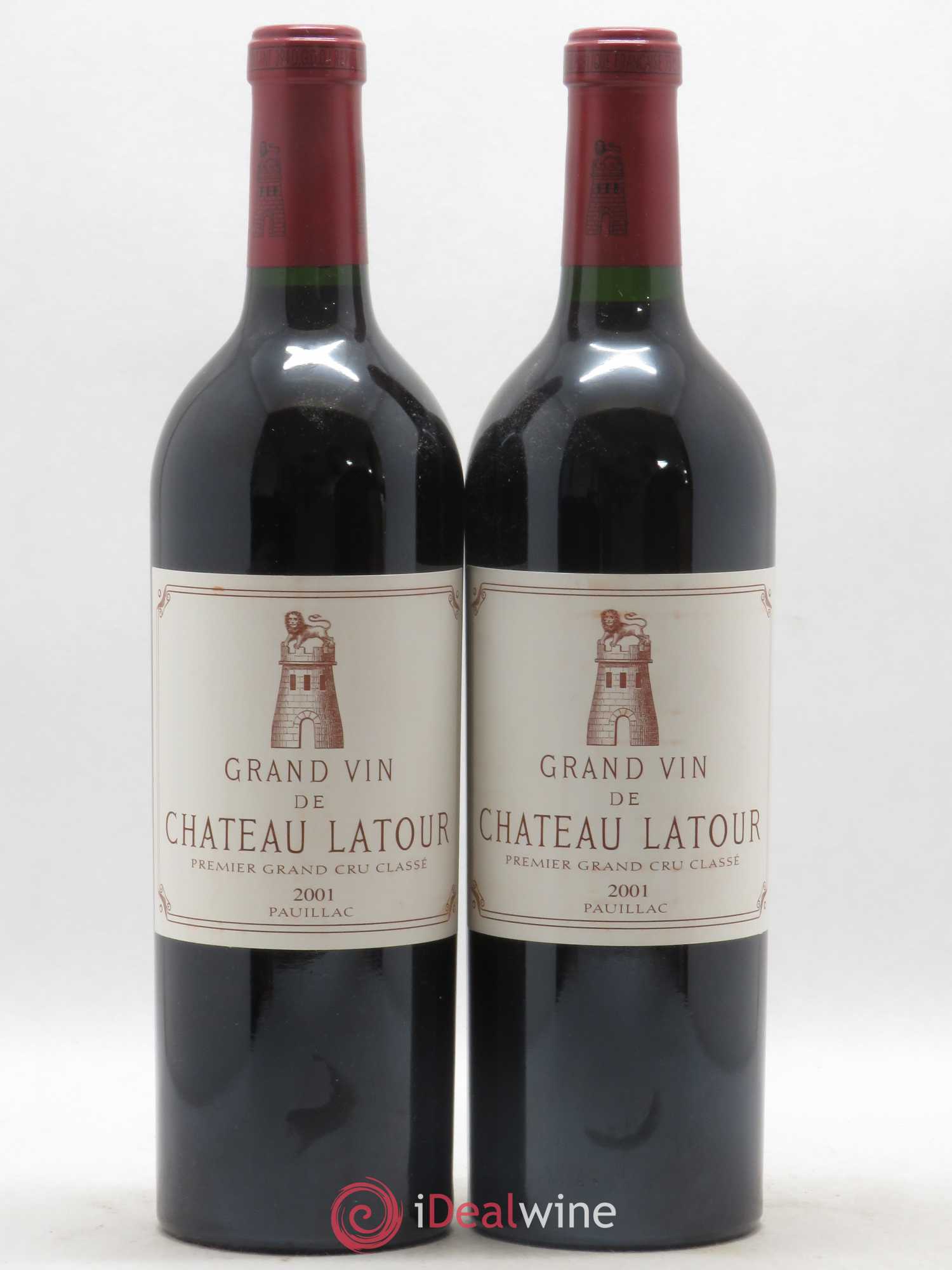Château Latour 1er Grand Cru Classé 2001 - Lot de 2 bouteilles - 0