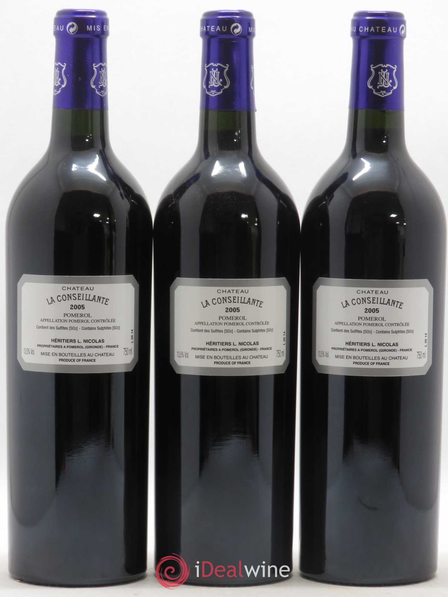 Château la Conseillante 2005 - Lot de 3 bouteilles - 1
