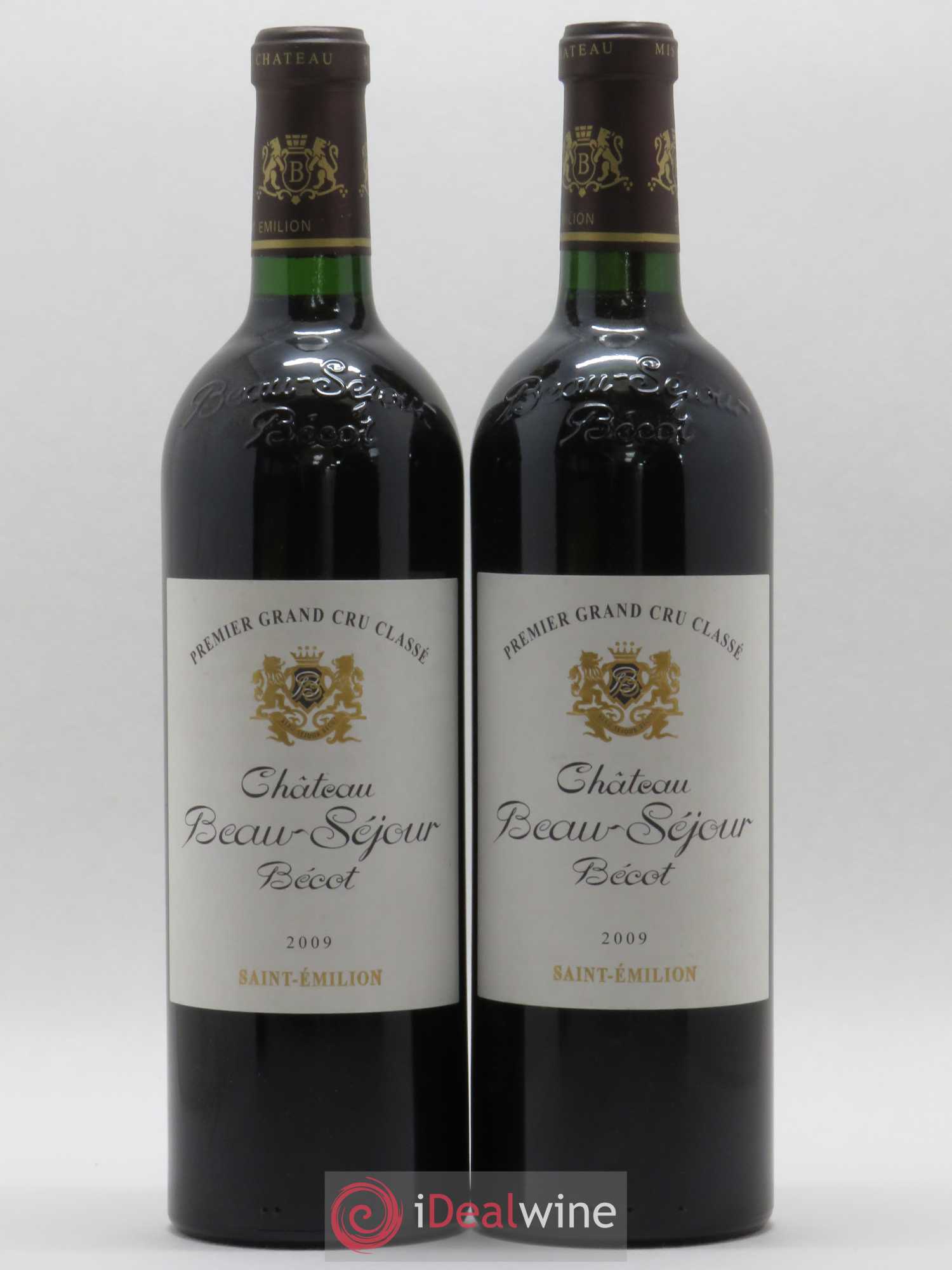 Château Beau-Séjour Bécot 1er Grand Cru Classé B 2009 - Lot de 2 bouteilles - 0