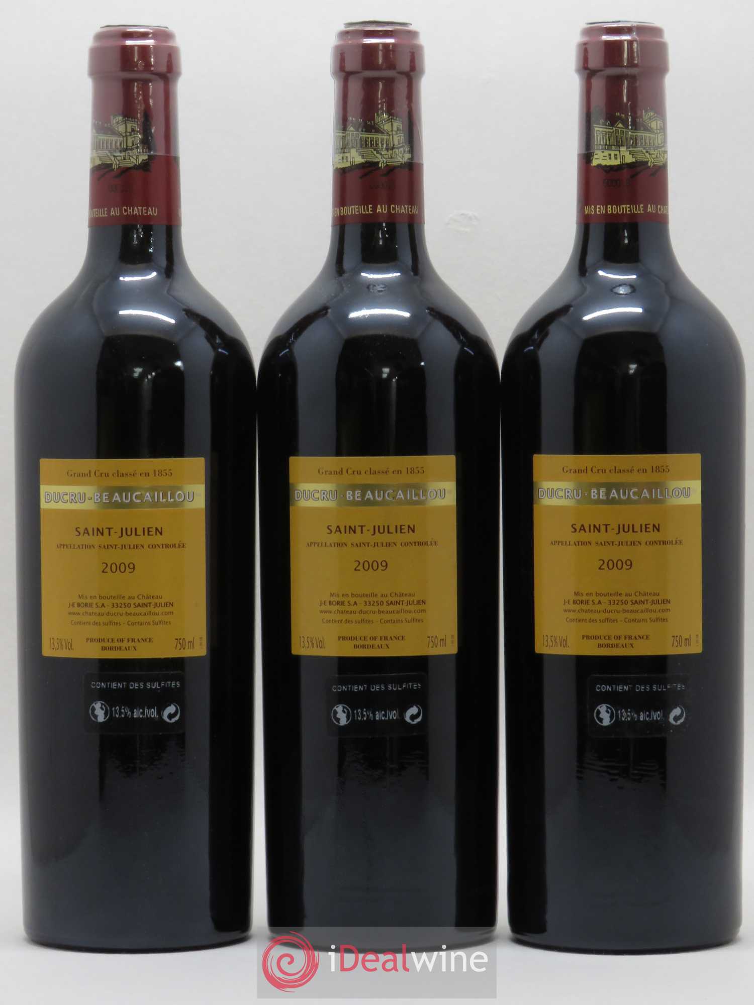 Château Ducru Beaucaillou 2ème Grand Cru Classé 2009 - Lot de 3 bouteilles - 1