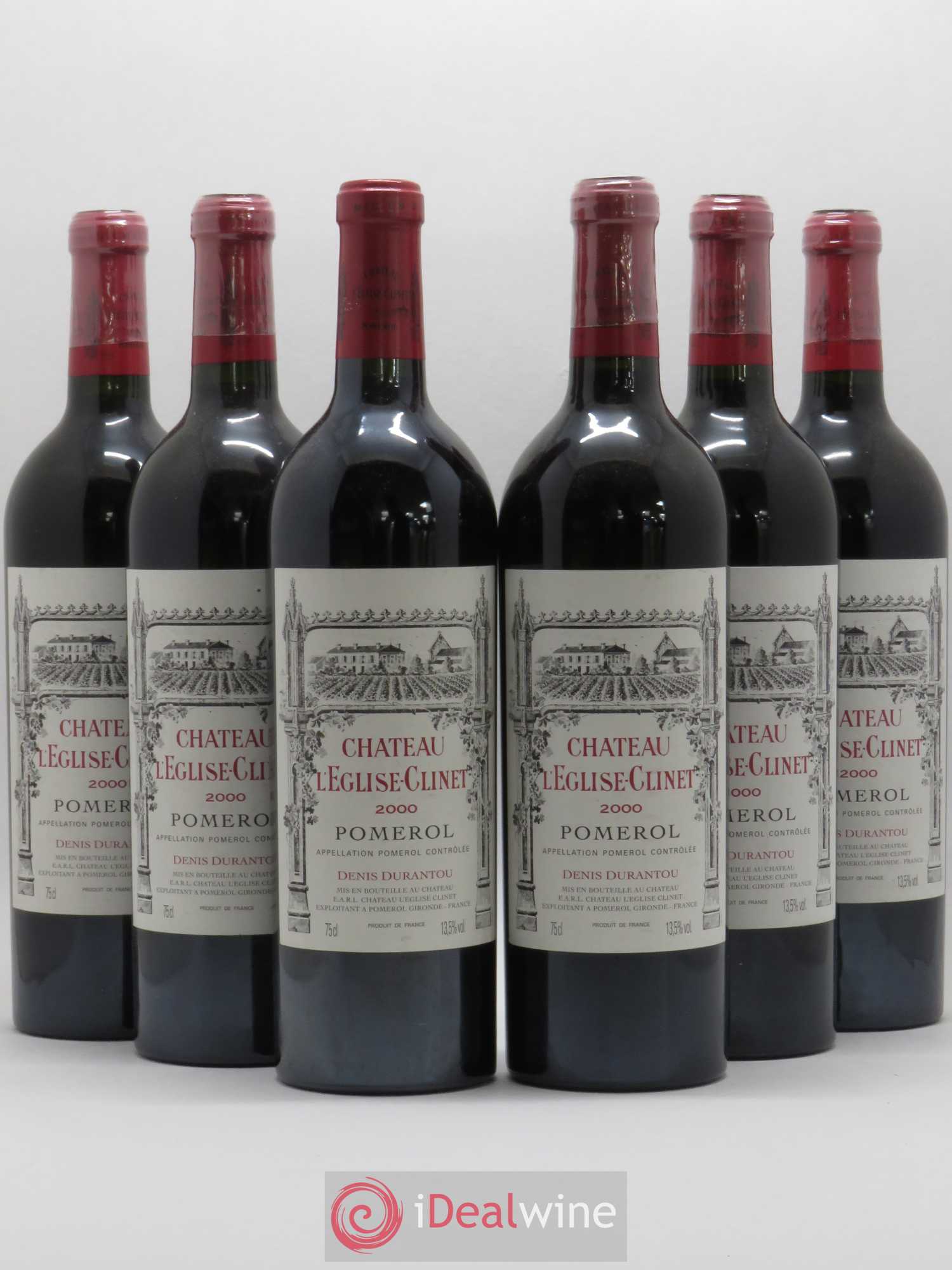 Château l' Église Clinet 2000 - Lot de 6 bouteilles - 0