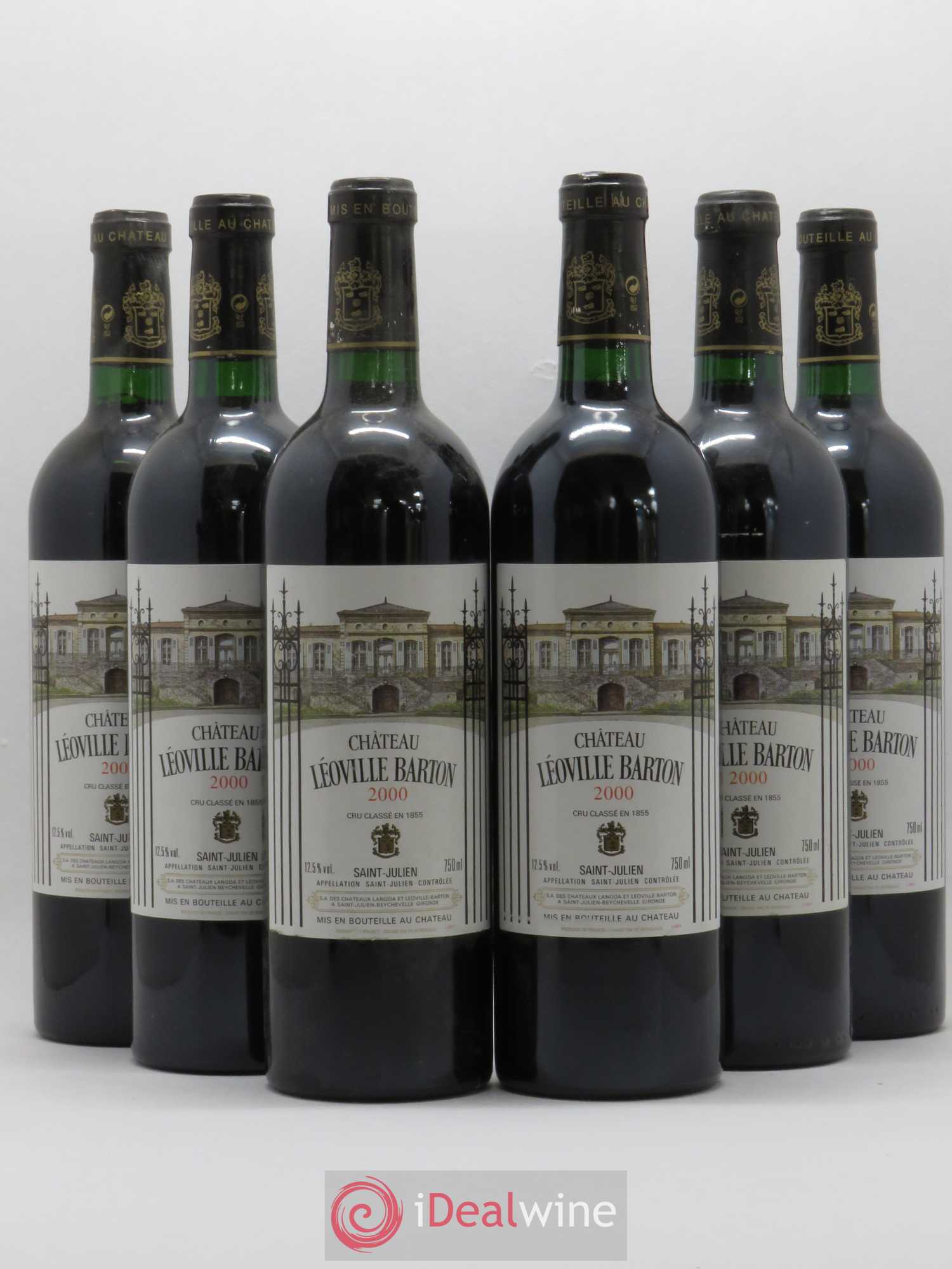 Château Léoville Barton 2ème Grand Cru Classé 2000 - Lot de 6 bouteilles - 0
