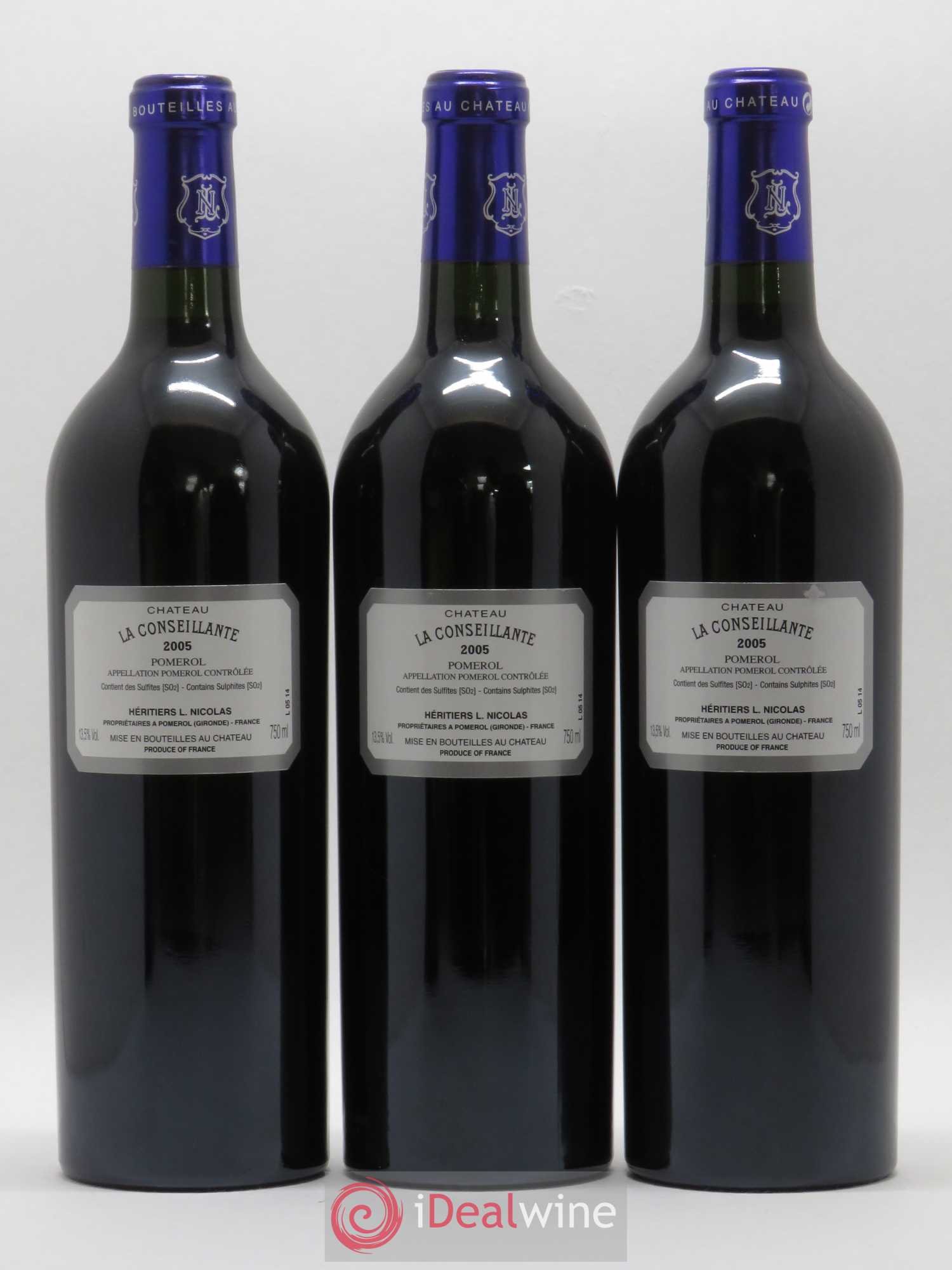 Château la Conseillante 2005 - Lot de 3 bouteilles - 1