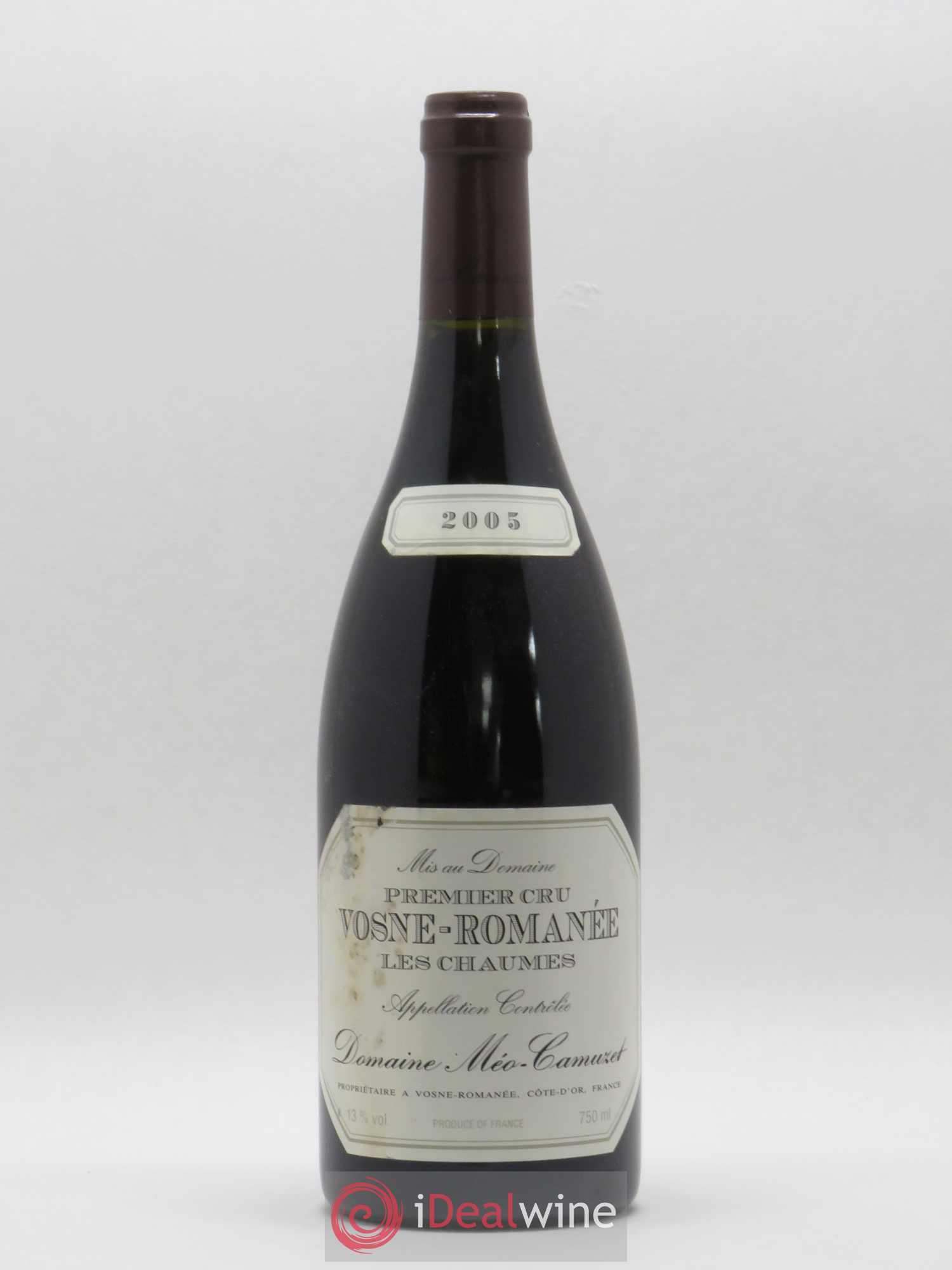 Vosne-Romanée 1er Cru Les Chaumes Méo-Camuzet (Domaine) 2005 - Lot de 1 bouteille - 0