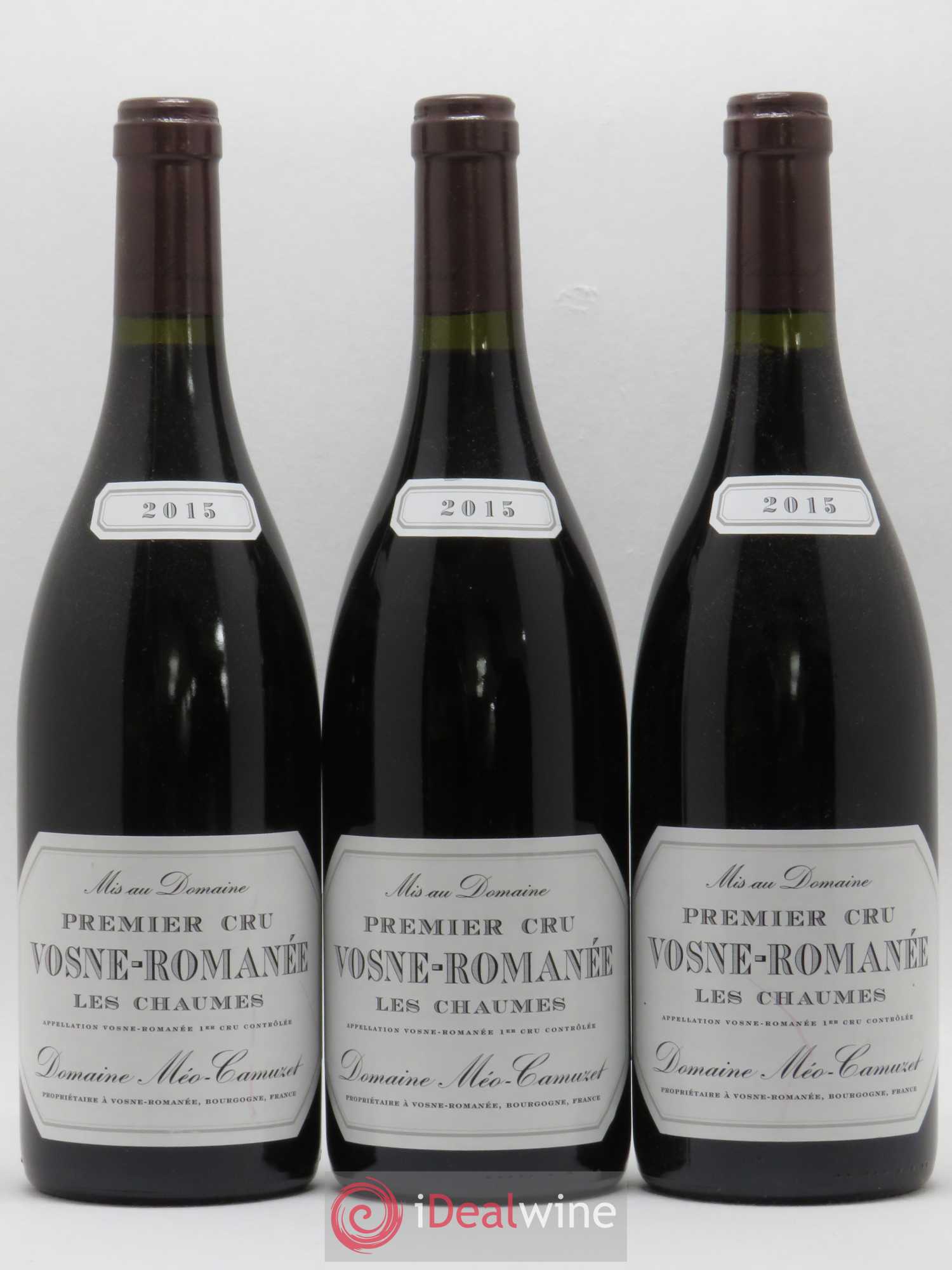 Vosne-Romanée 1er Cru Les Chaumes Méo-Camuzet (Domaine) 2015 - Lot de 3 bouteilles - 0