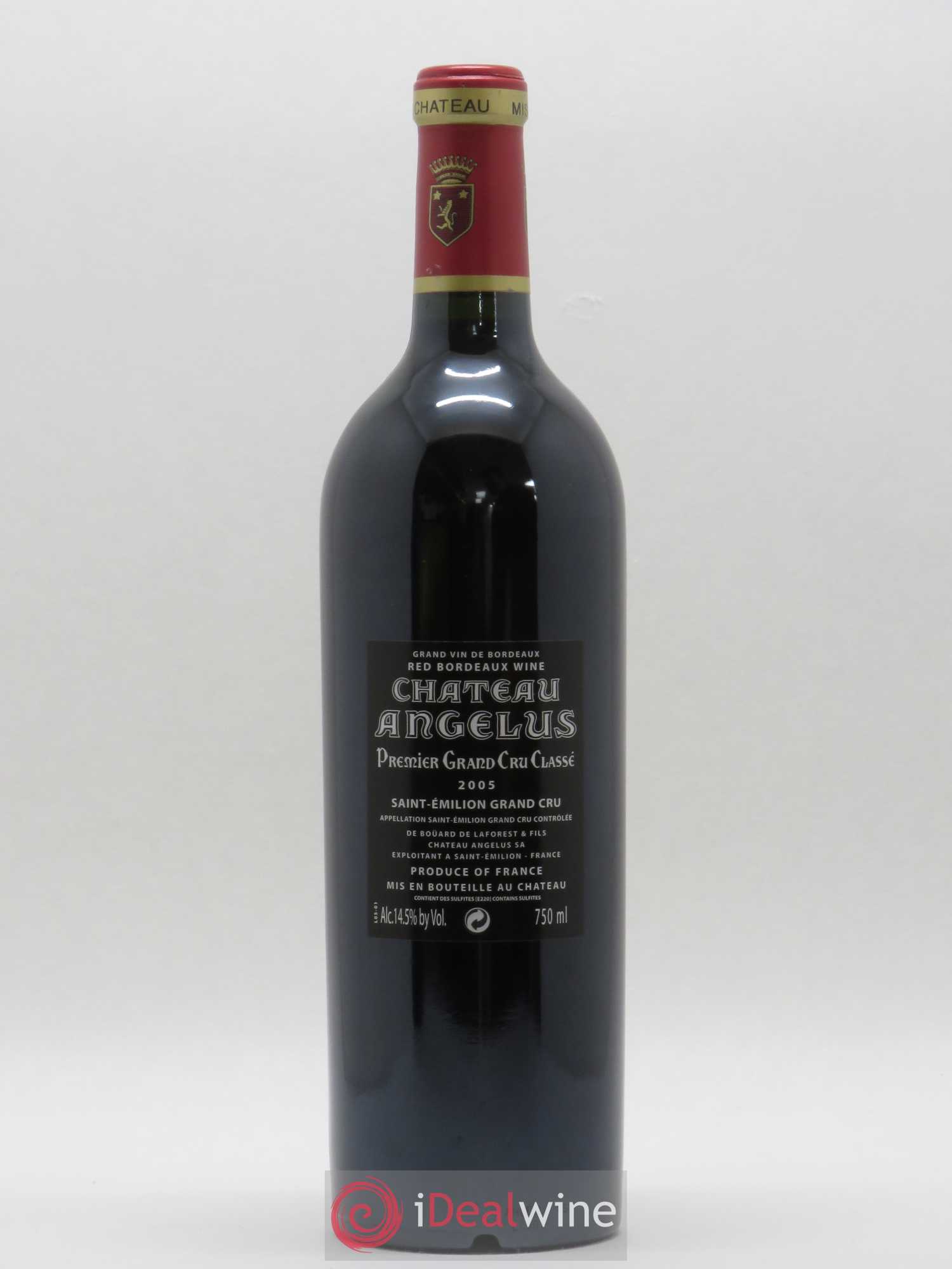 Château Angélus 1er Grand Cru Classé A 2005 - Lot de 1 bouteille - 1