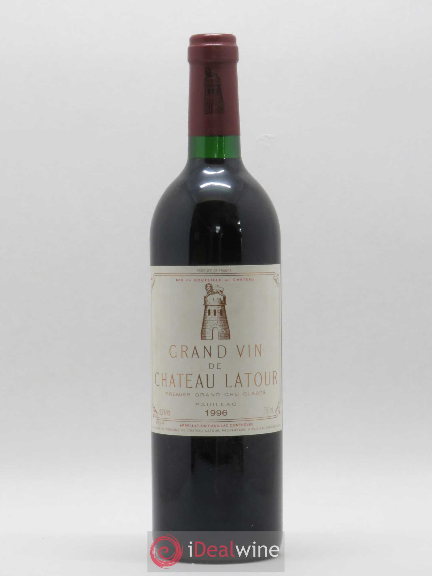 Château Latour 1er Grand Cru Classé 1996 - Lot de 1 bouteille - 0