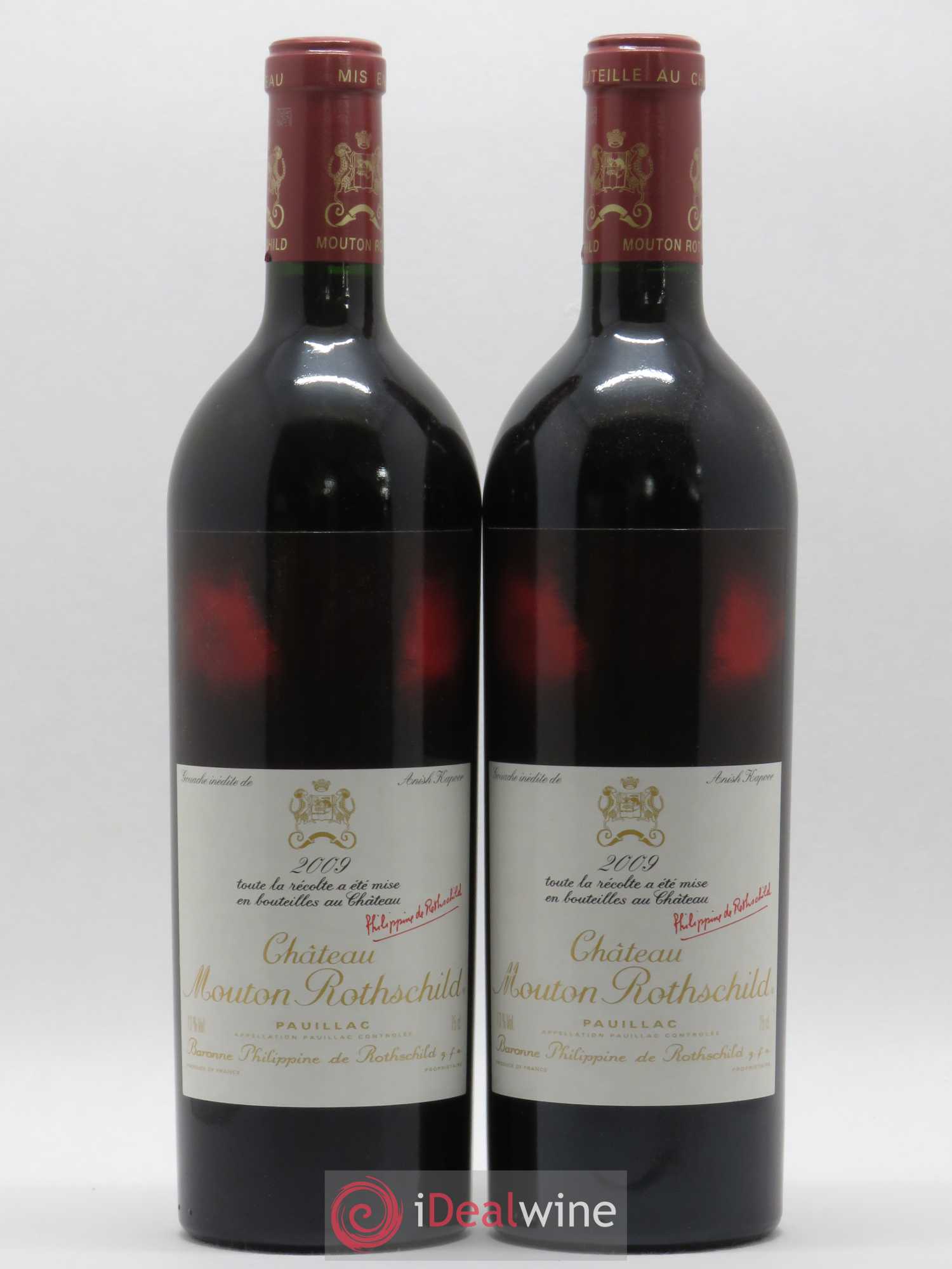 Château Mouton Rothschild 1er Grand Cru Classé 2009 - Lot de 2 bouteilles - 0