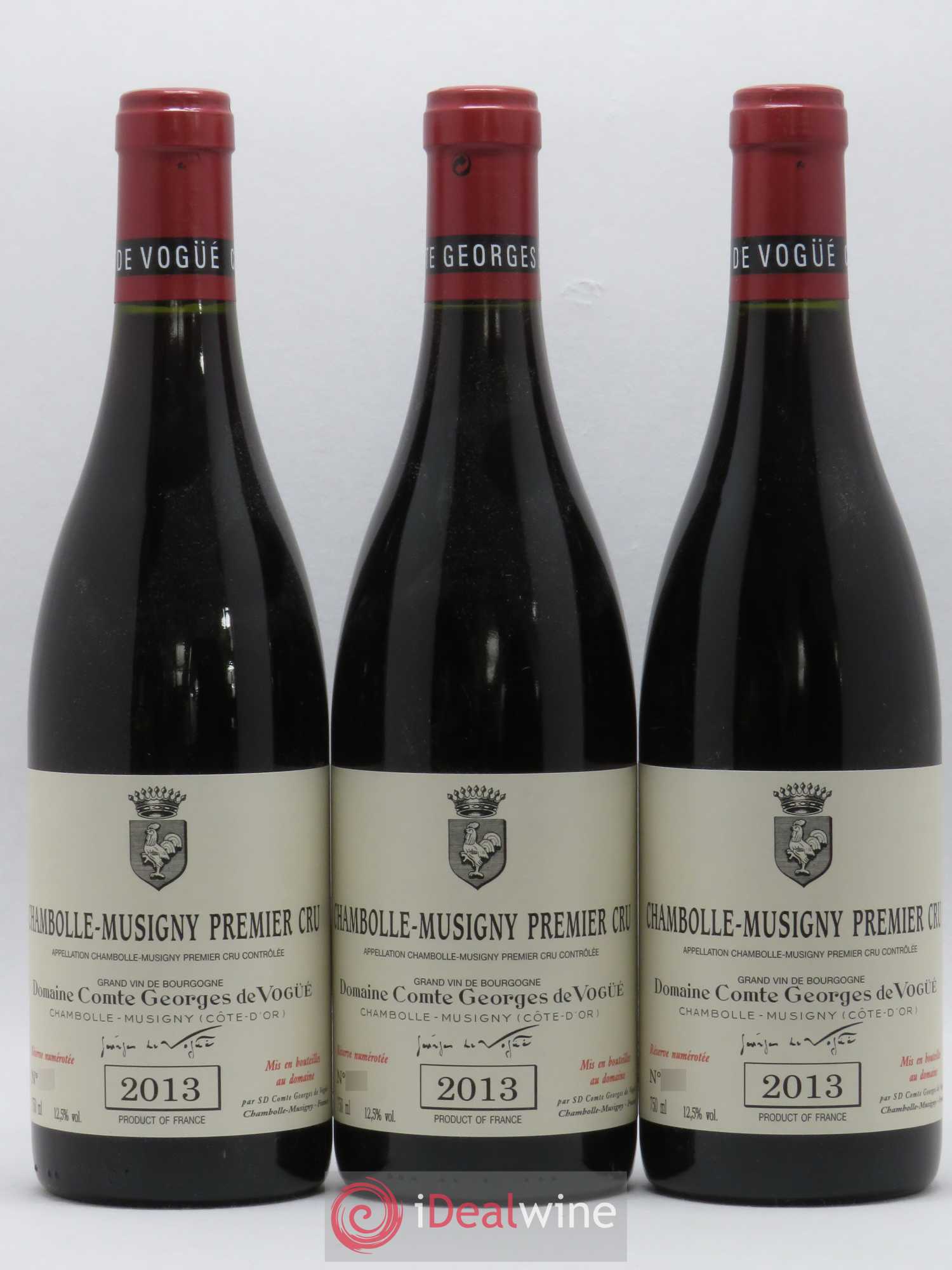 Chambolle-Musigny 1er Cru Comte Georges de Vogüé 2013 - Lot de 3 bouteilles - 0