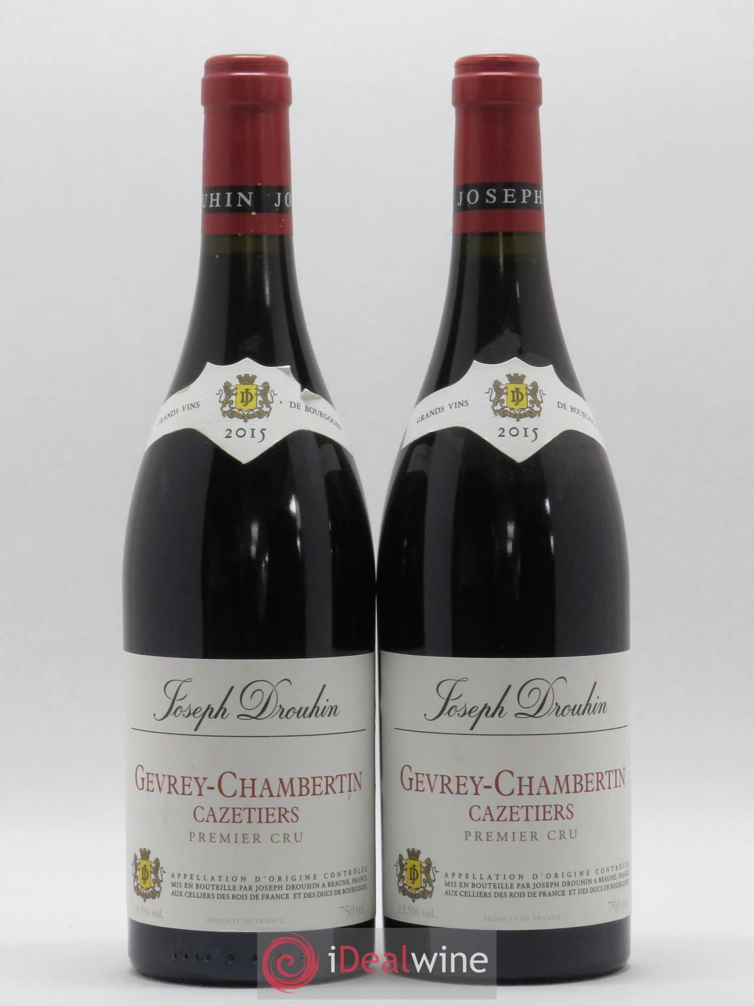 Gevrey-Chambertin 1er Cru Les Cazetiers Joseph Drouhin 2015 - Lot de 2 bouteilles - 0