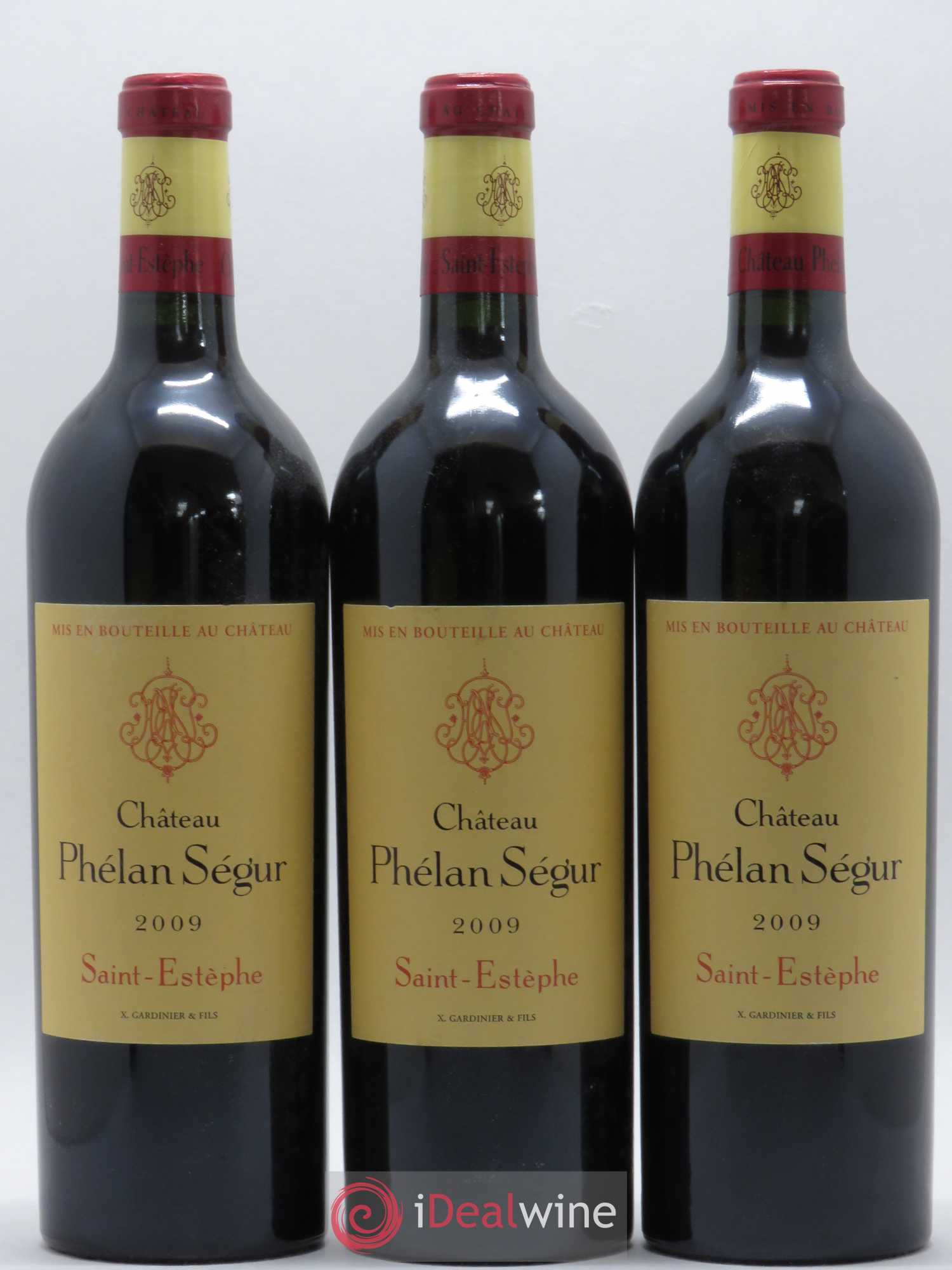 Château Phélan Ségur 2009 - Lot de 3 bouteilles - 0