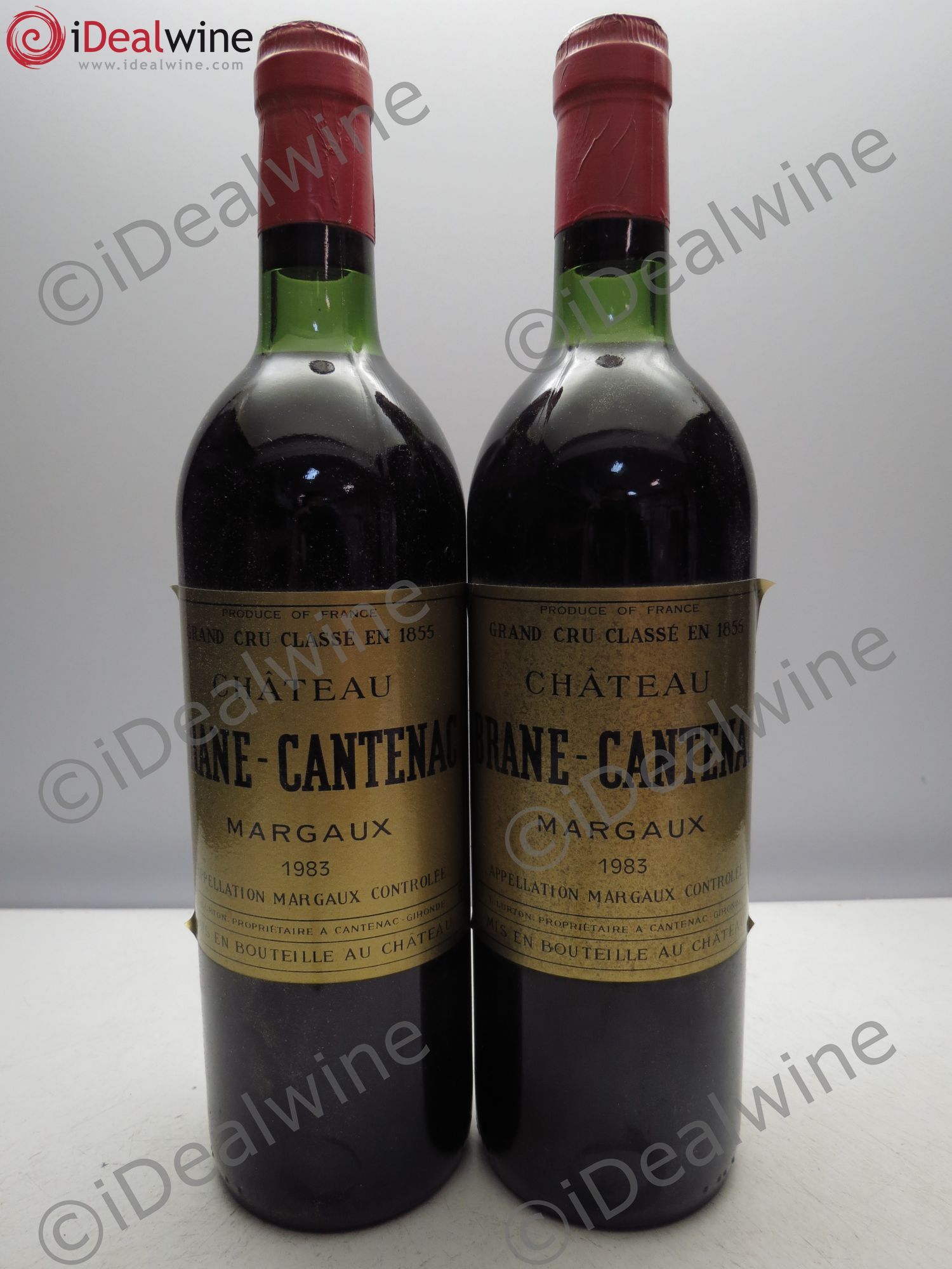 Château Brane Cantenac 2ème Grand Cru Classé 1983 - Lot de 2 bouteilles - 0
