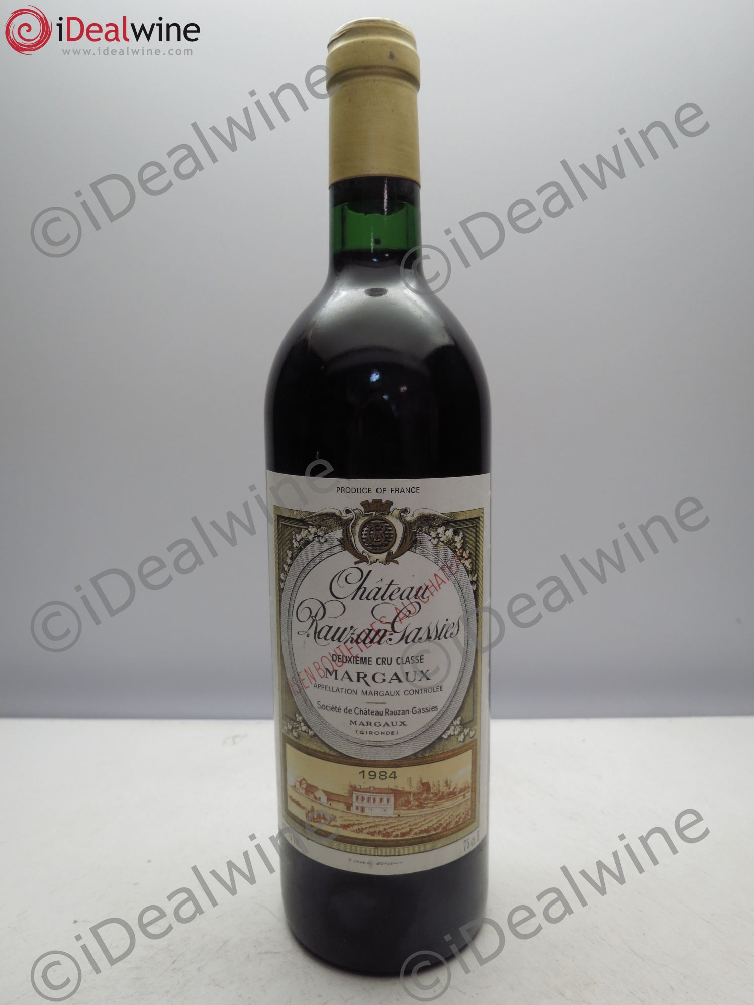 Château Rauzan-Gassies 2ème Grand Cru Classé 1984 - Lot de 6 bouteilles - 0