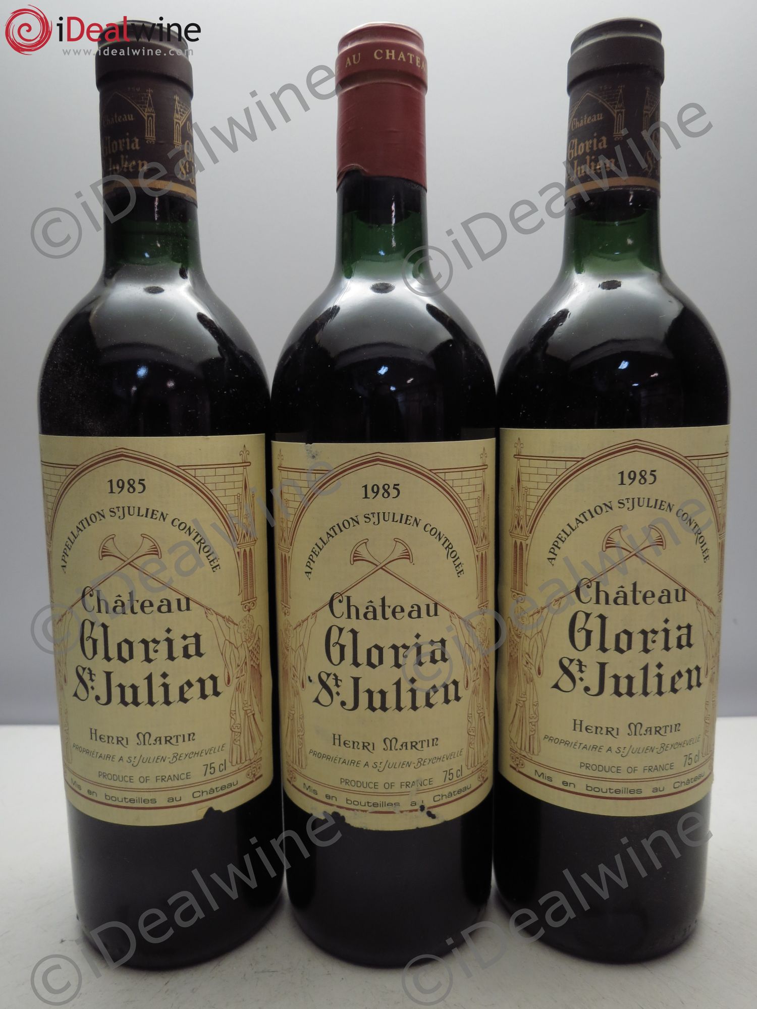 Château Gloria 1985 - Lot de 3 bouteilles - 0