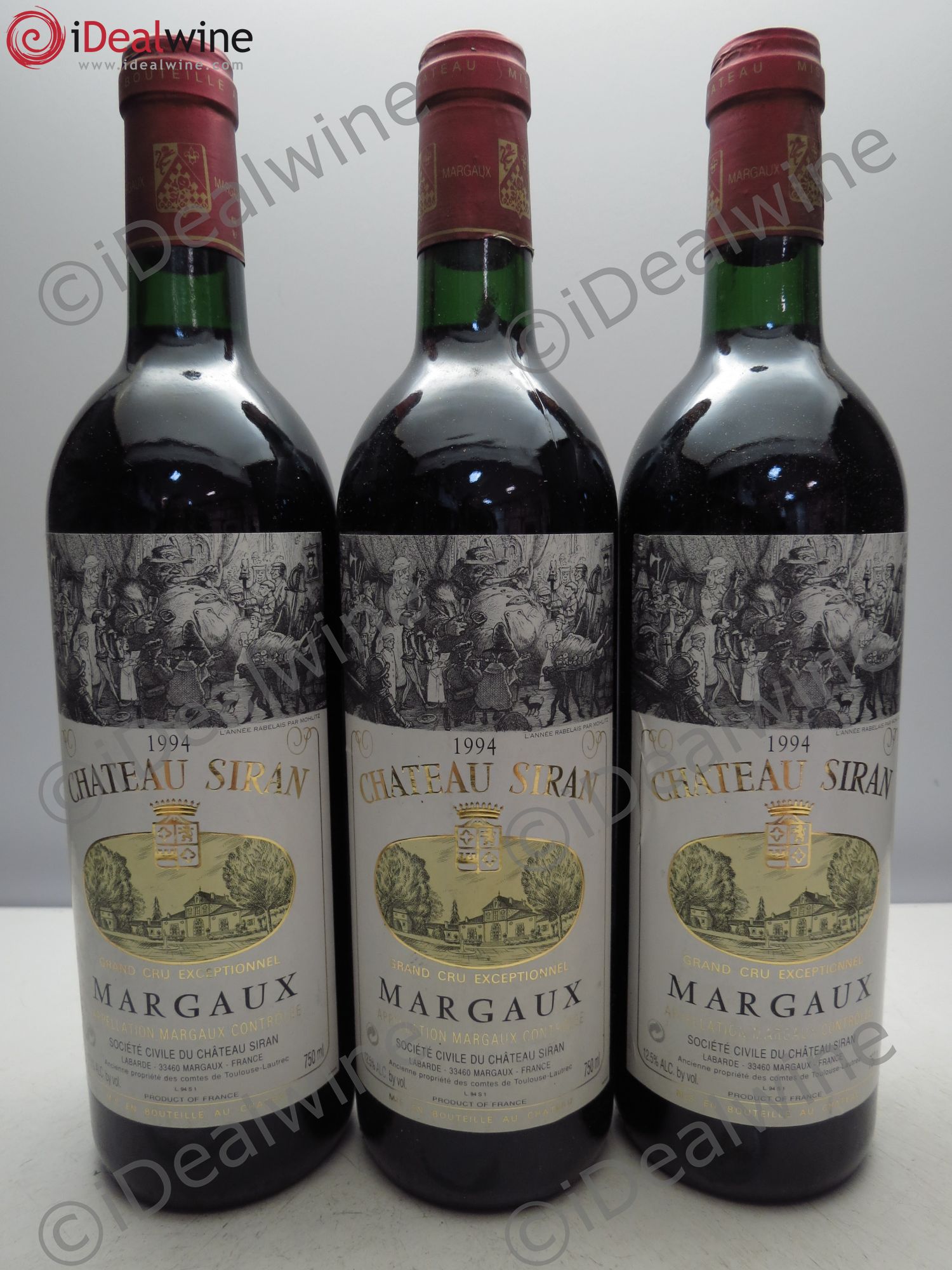 Château Siran 1994 - Lot de 3 bouteilles - 0