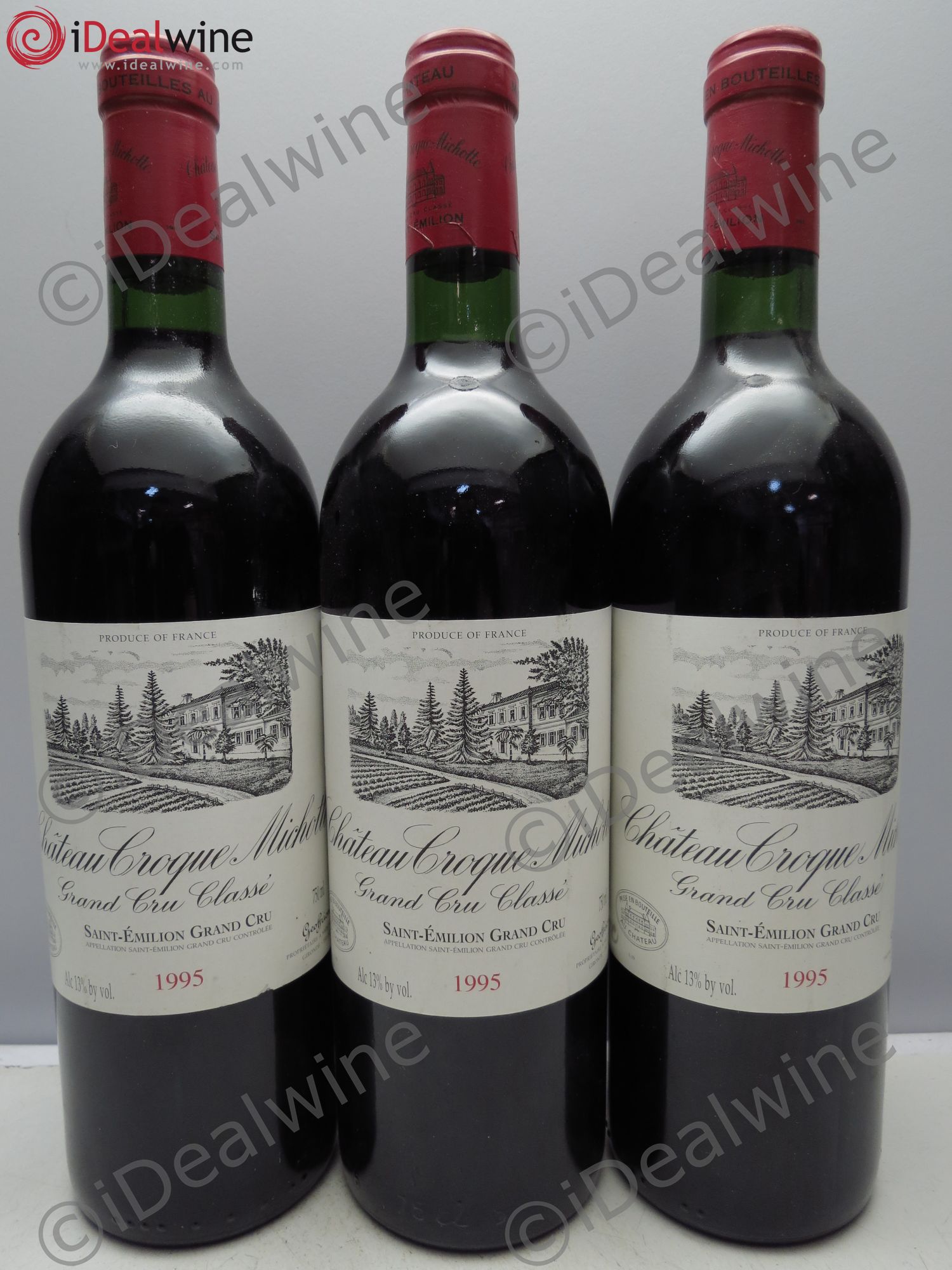 Château Croque Michotte 1995 - Posten von 3 Flaschen - 0