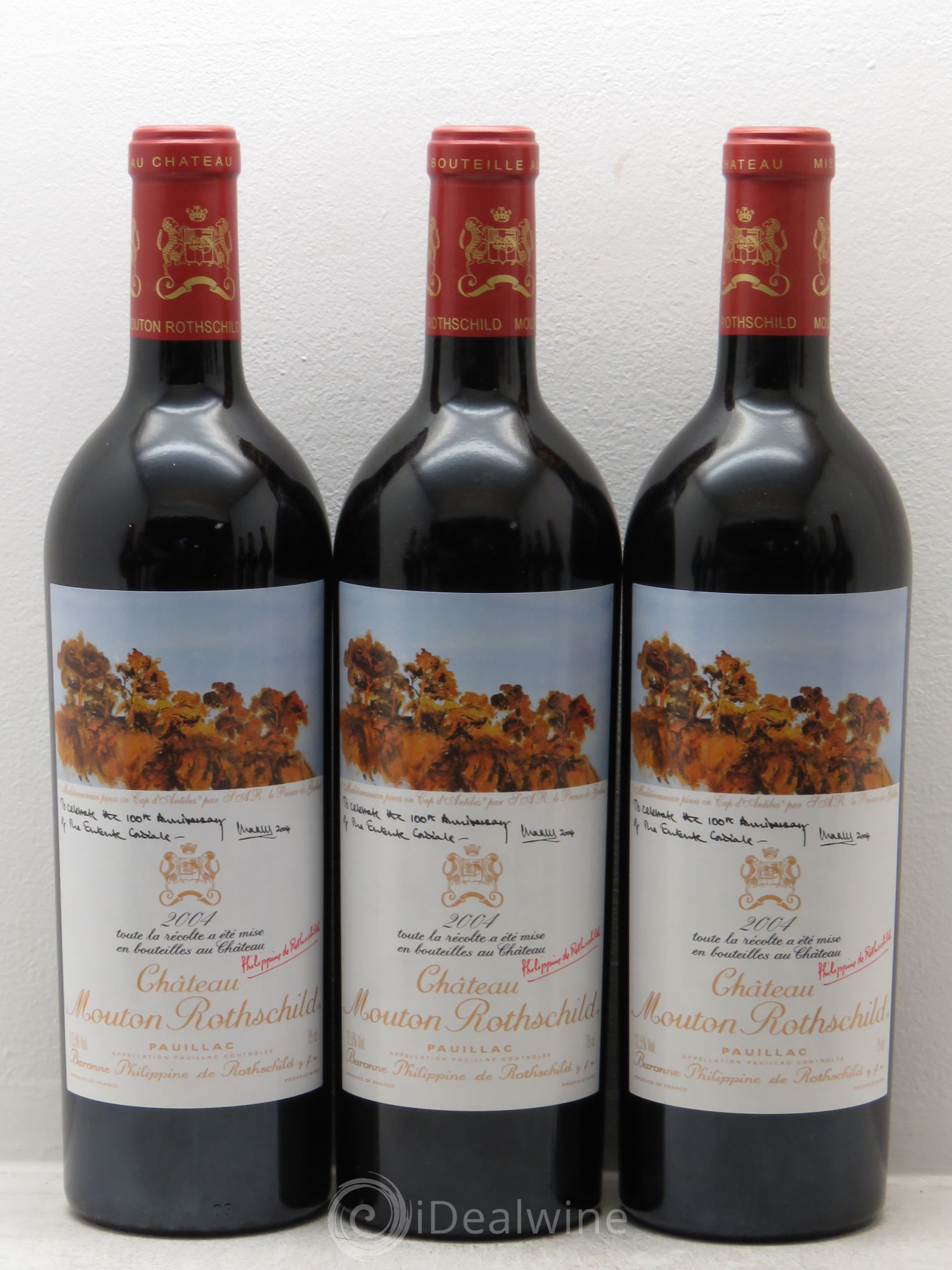 Château Mouton Rothschild 1er Grand Cru Classé 2004 - Lot de 12 bouteilles - 1