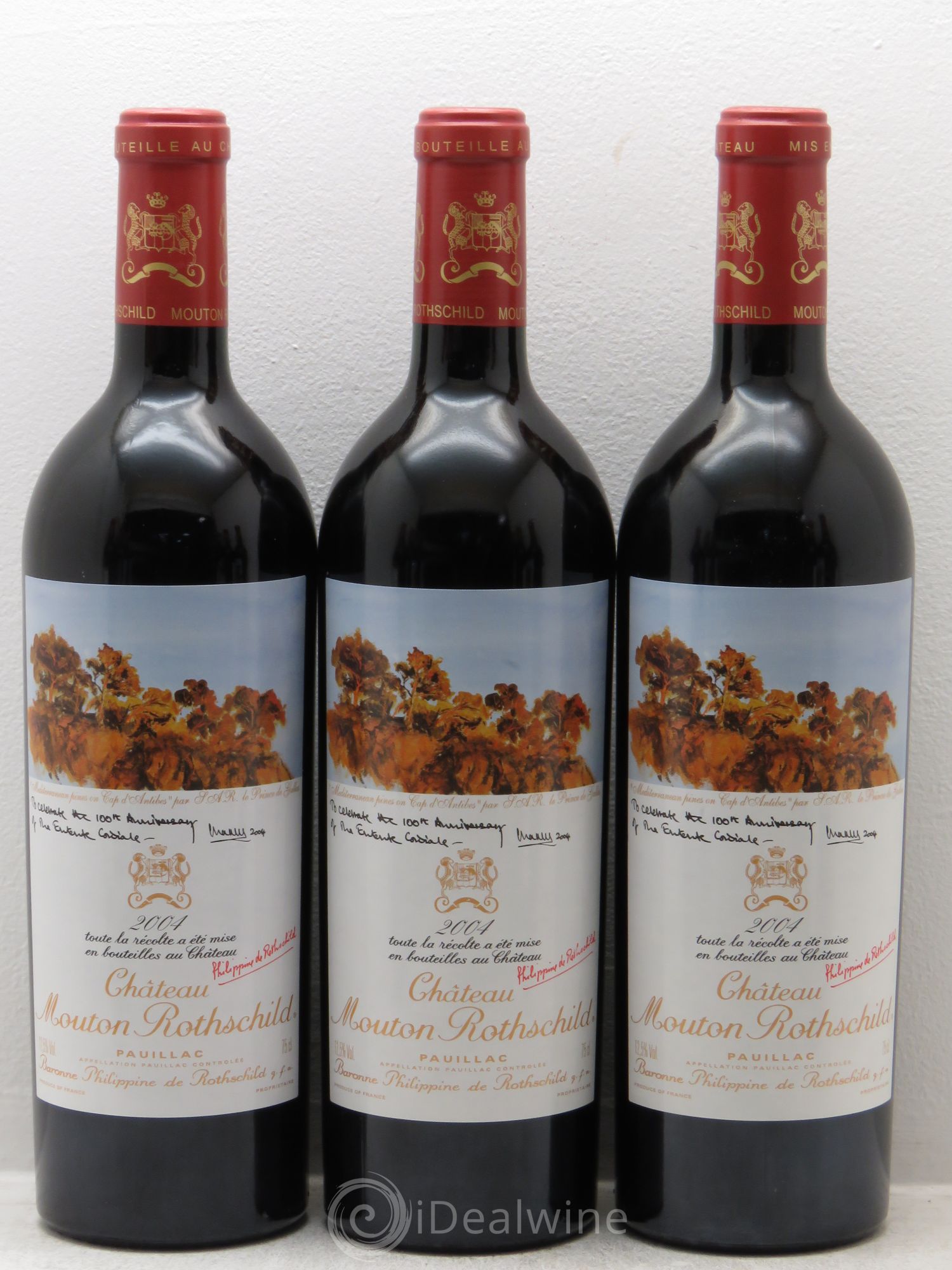 Château Mouton Rothschild 1er Grand Cru Classé 2004 - Lot de 12 bouteilles - 1