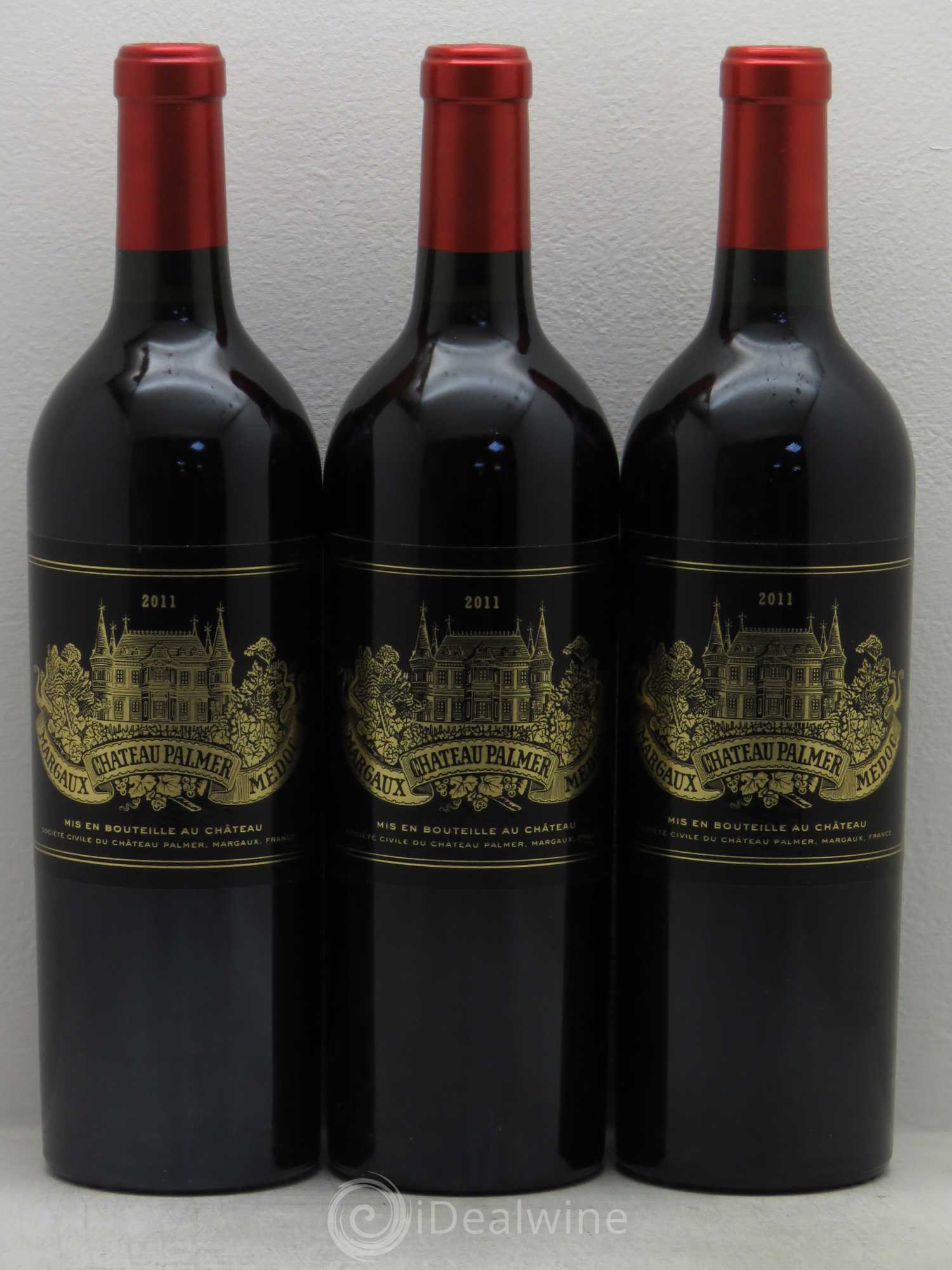 Château Palmer 3ème Grand Cru Classé 2011 - Lot de 3 bouteilles - 0