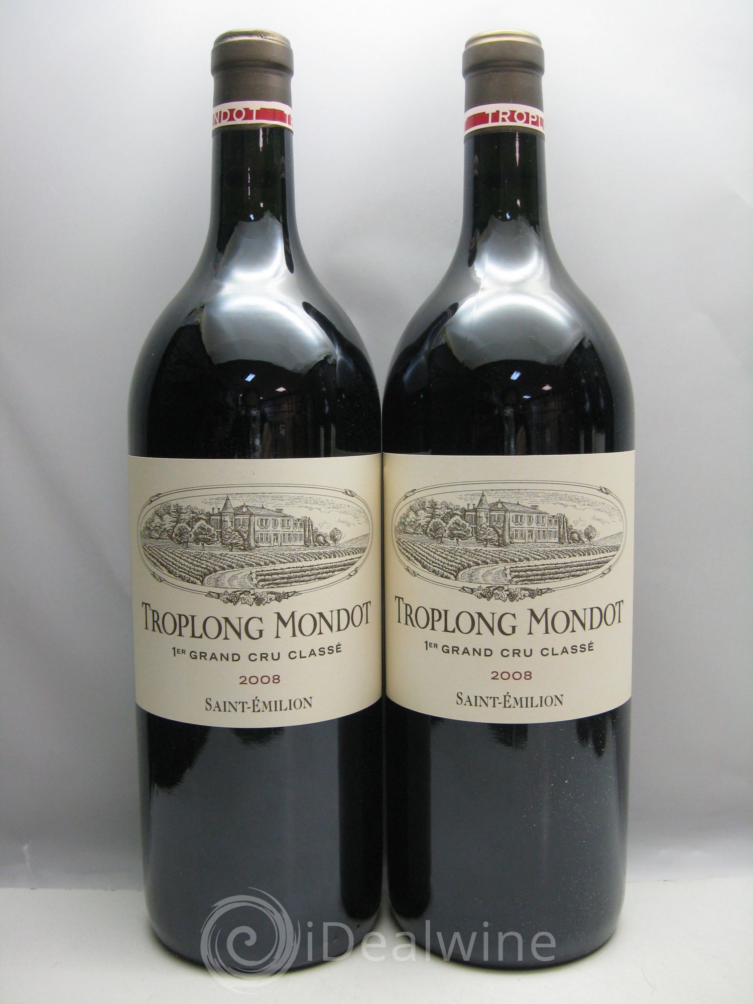 Château Troplong Mondot 1er Grand Cru Classé B 2008 - Lot de 6 magnums - 1