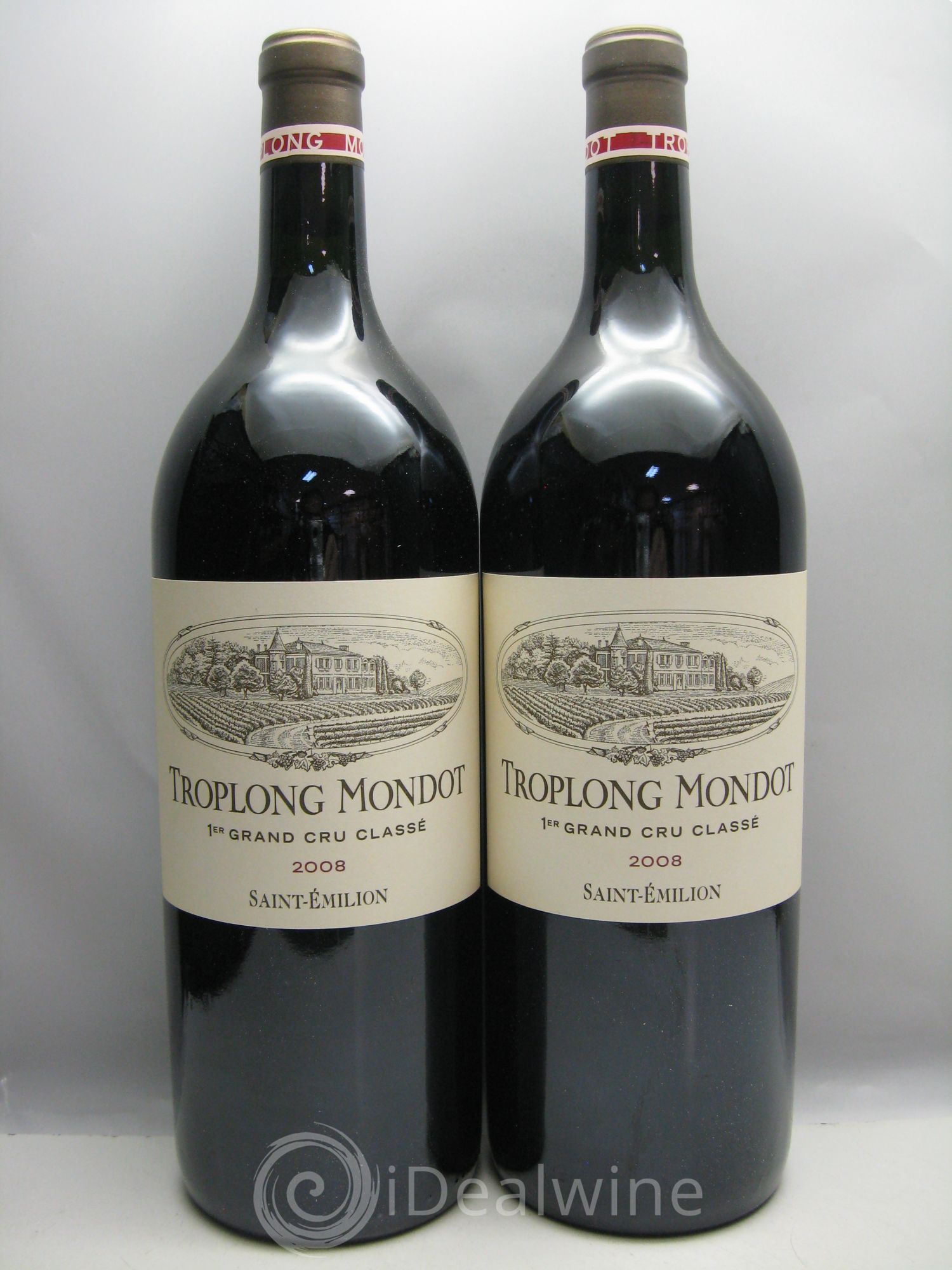 Château Troplong Mondot 1er Grand Cru Classé B 2008 - Lot de 6 magnums - 2