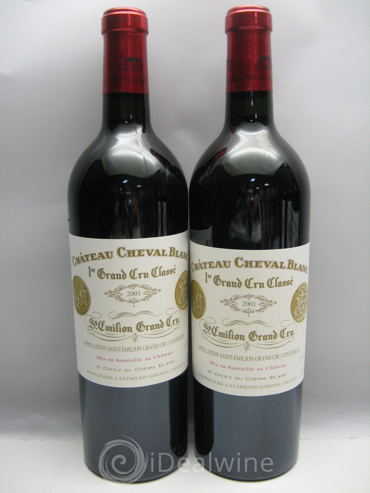Château Cheval Blanc 1er Grand Cru Classé A 2001 - Lot de 6 bouteilles - 0
