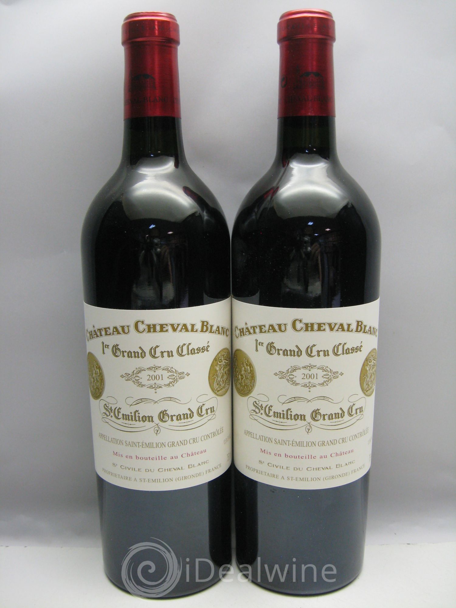 Château Cheval Blanc 1er Grand Cru Classé A 2001 - Lot de 6 bouteilles - 2