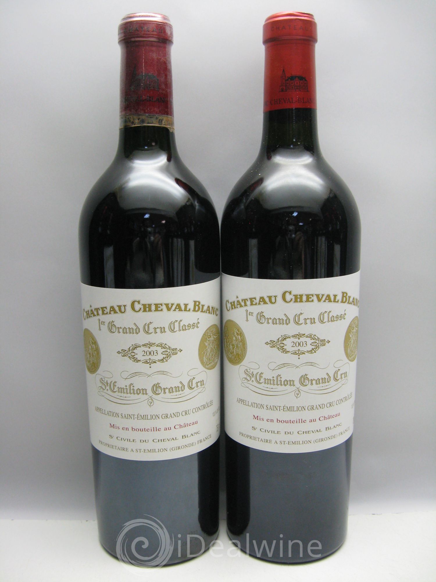 Château Cheval Blanc 1er Grand Cru Classé A 2003 - Lot de 12 bouteilles - 1