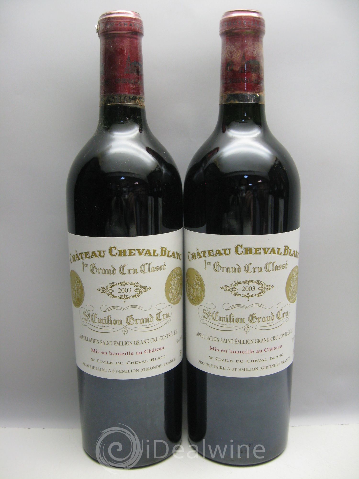 Château Cheval Blanc 1er Grand Cru Classé A 2003 - Lot de 12 bouteilles - 2