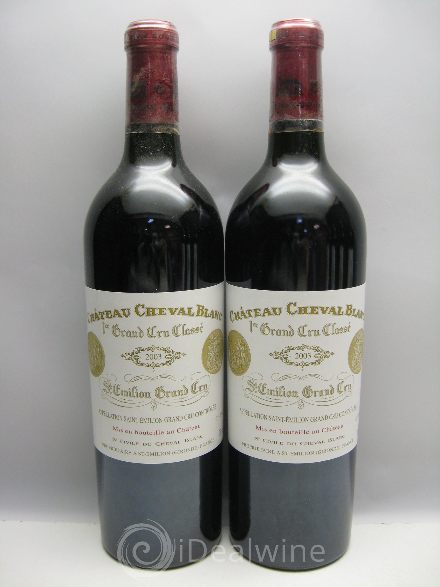 Château Cheval Blanc 1er Grand Cru Classé A 2003 - Lot de 6 bouteilles - 0
