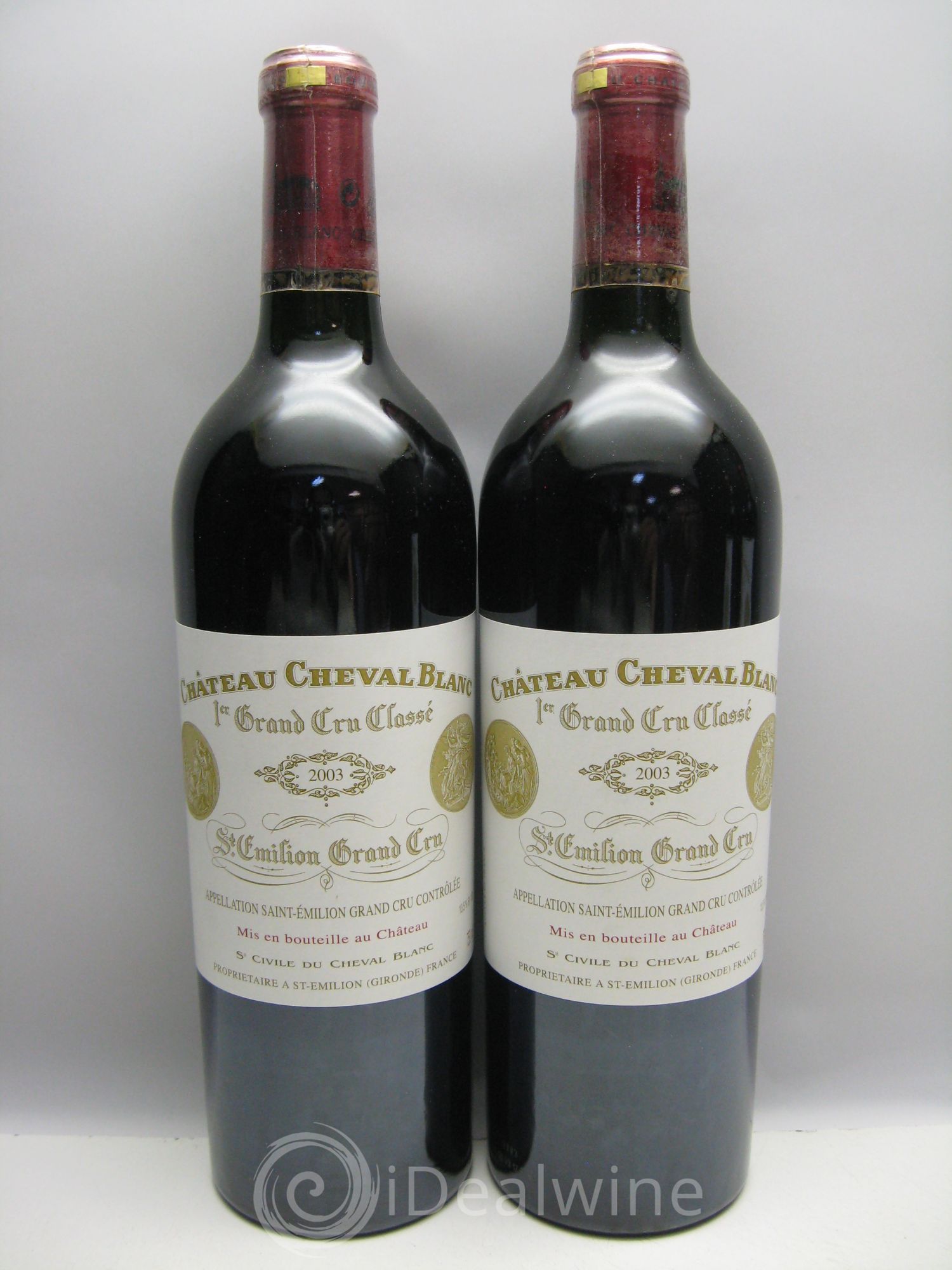 Château Cheval Blanc 1er Grand Cru Classé A 2003 - Lot de 6 bouteilles - 1