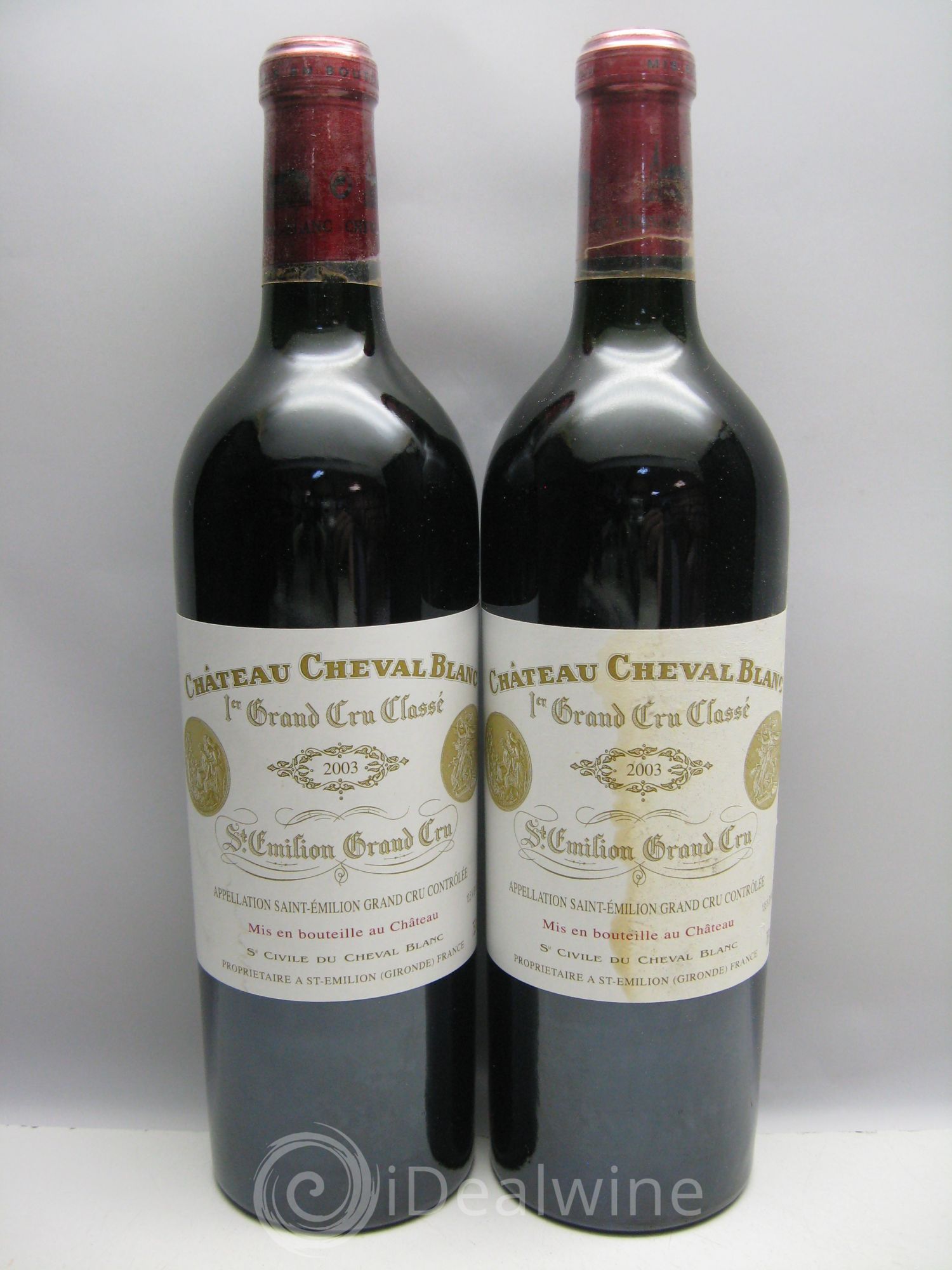 Château Cheval Blanc 1er Grand Cru Classé A 2003 - Lot de 6 bouteilles - 2