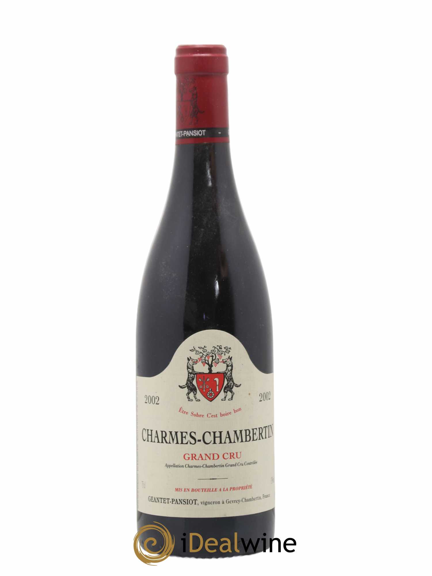 Charmes-Chambertin Grand Cru Geantet-Pansiot 2002 - Lot de 1 bouteille - 0