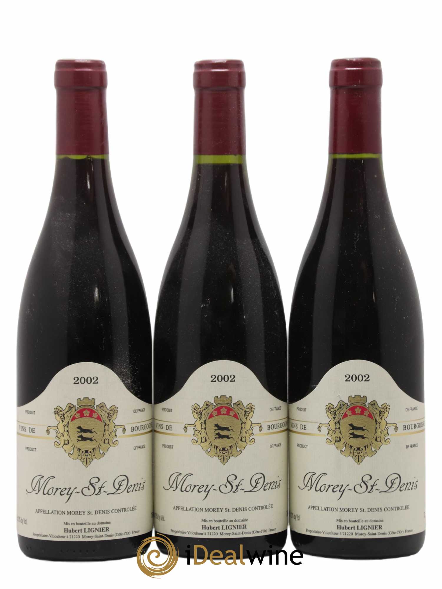 Morey-Saint-Denis Hubert Lignier (Domaine) 2002 - Lot de 3 bouteilles - 0