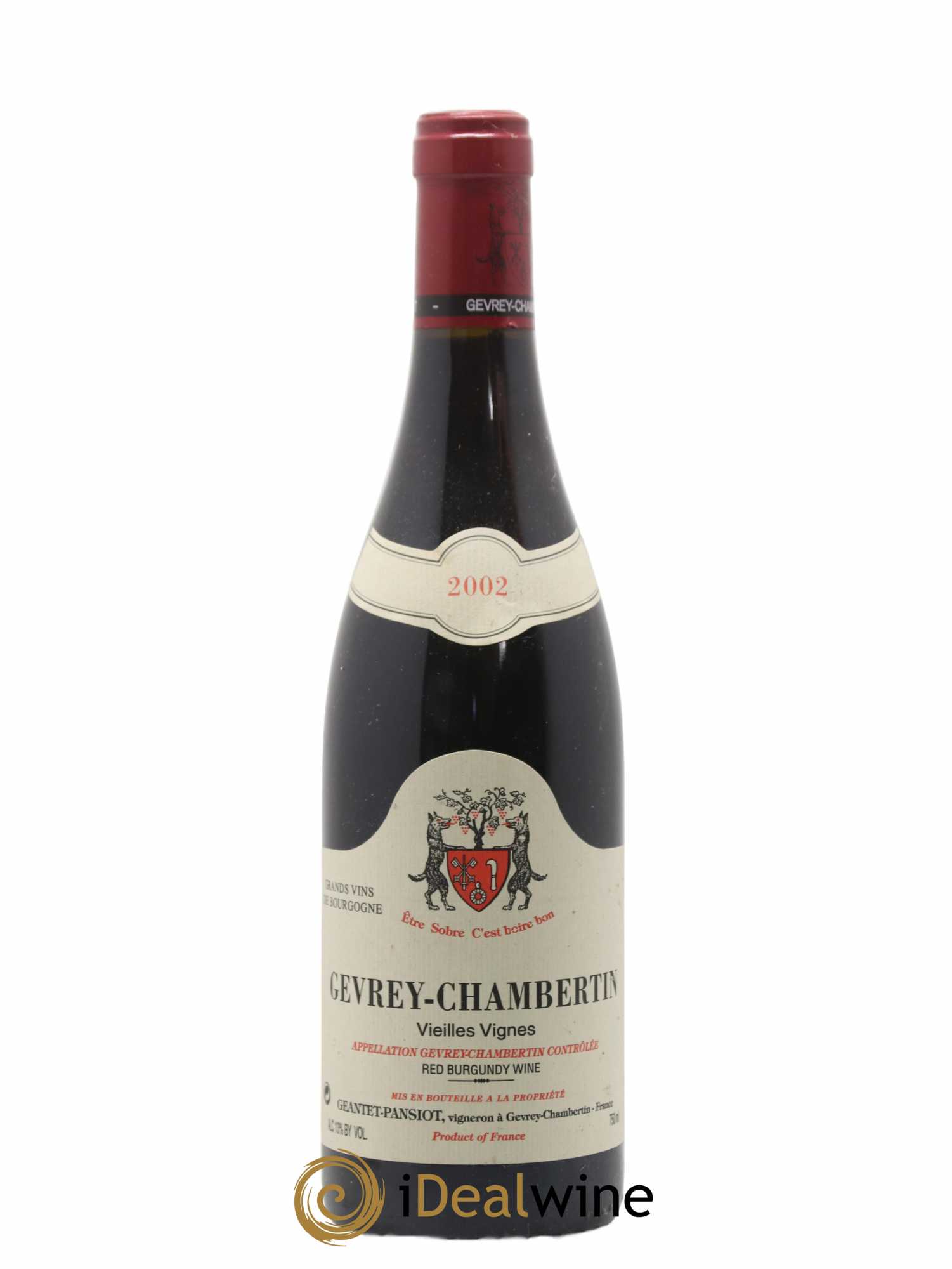 Gevrey-Chambertin Vieilles vignes Geantet-Pansiot 2002 - Lot de 1 bouteille - 0