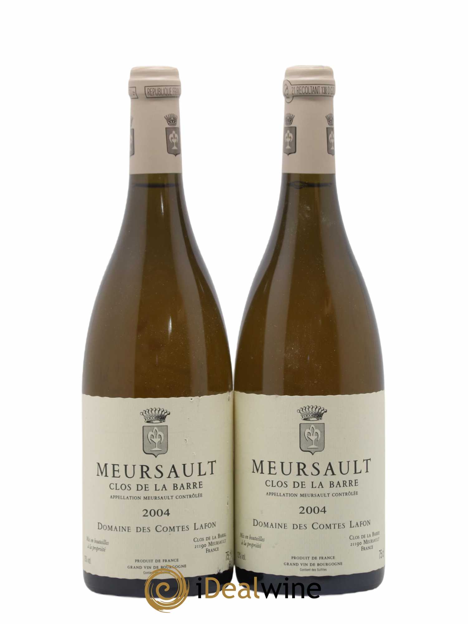 Meursault Clos de la Barre Comtes Lafon (Domaine des) 2004 - Lot de 2 bouteilles - 0