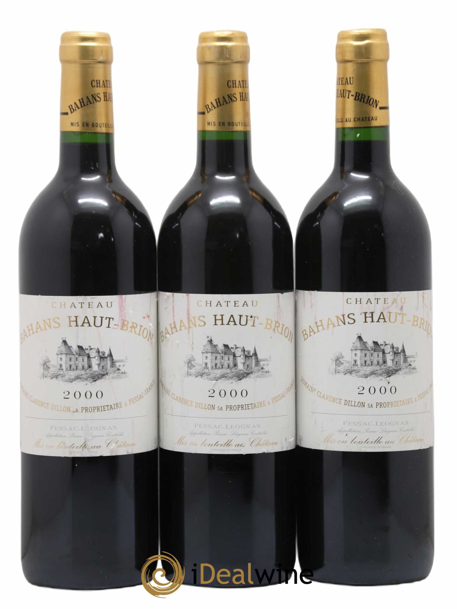 Clarence (Bahans) de Haut-Brion Second Vin 2000 - Lot de 3 bouteilles - 0
