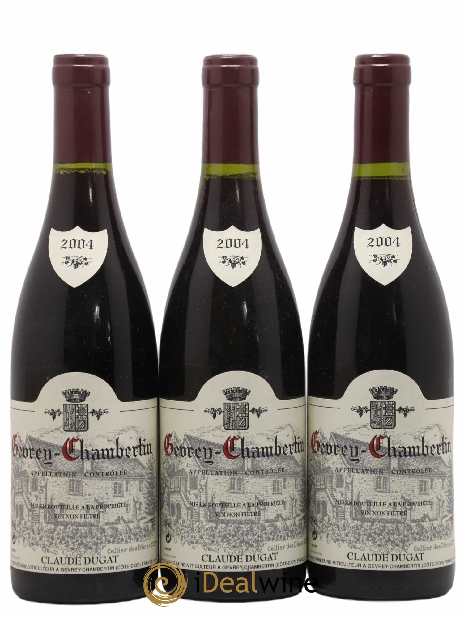 Gevrey-Chambertin Claude Dugat 2004 - Lot de 3 bouteilles - 0