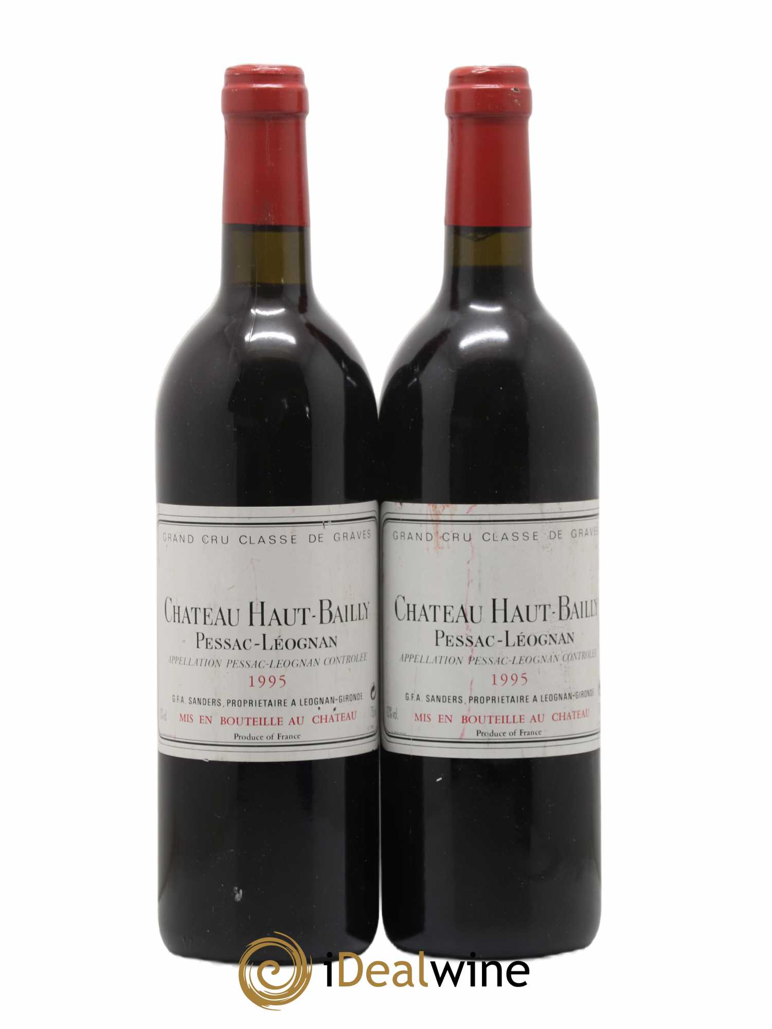 Château Haut-Bailly Cru Classé de Graves 1995 - Lot de 2 bouteilles - 0