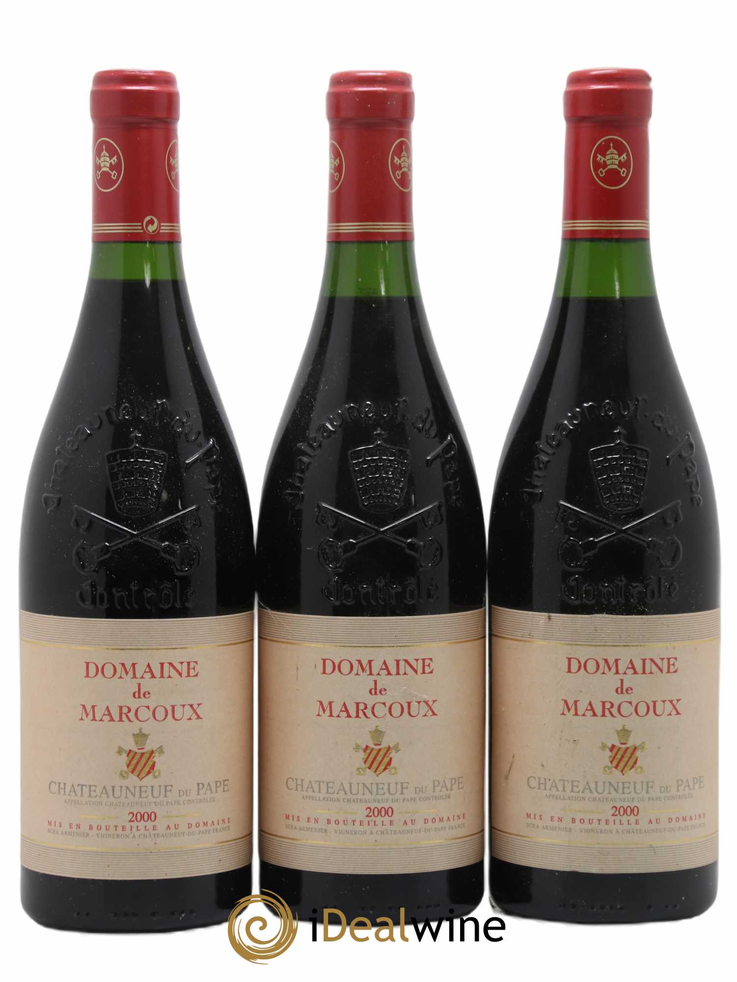 Châteauneuf-du-Pape Marcoux (Domaine de) 2000 - Lot de 3 bouteilles - 0