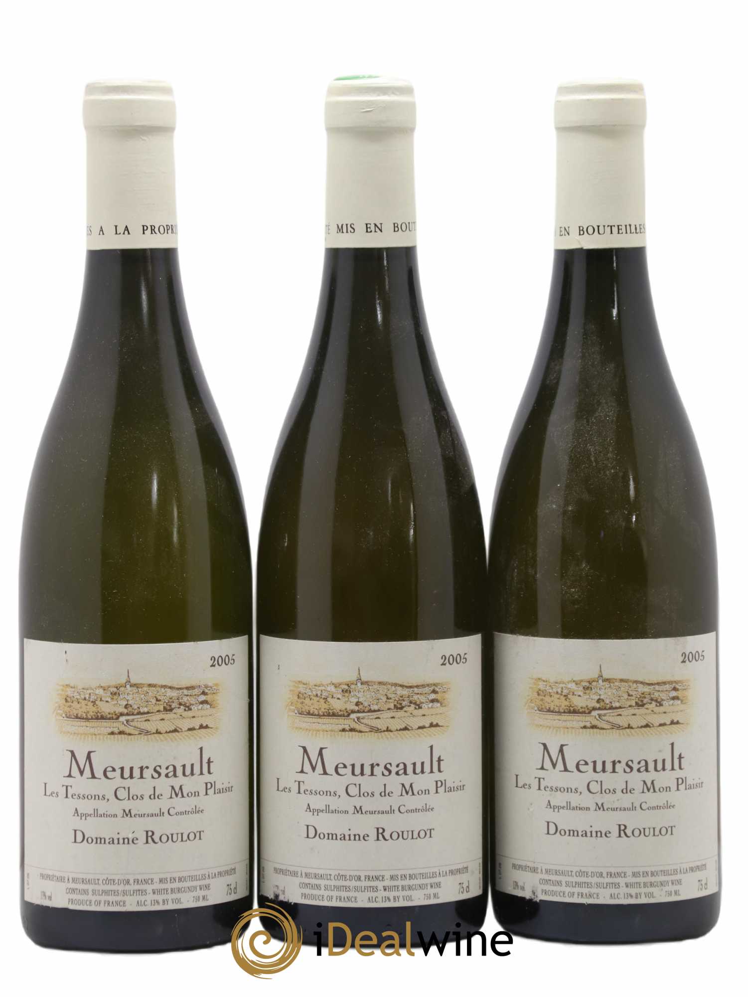 Meursault Les Tessons Clos de Mon plaisir Roulot (Domaine) 2005 - Lot de 3 bouteilles - 0