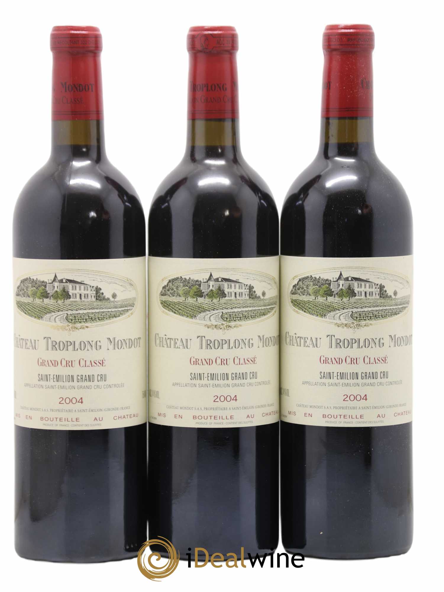 Château Troplong Mondot 1er Grand Cru Classé B 2004 - Lot de 12 bouteilles - 2